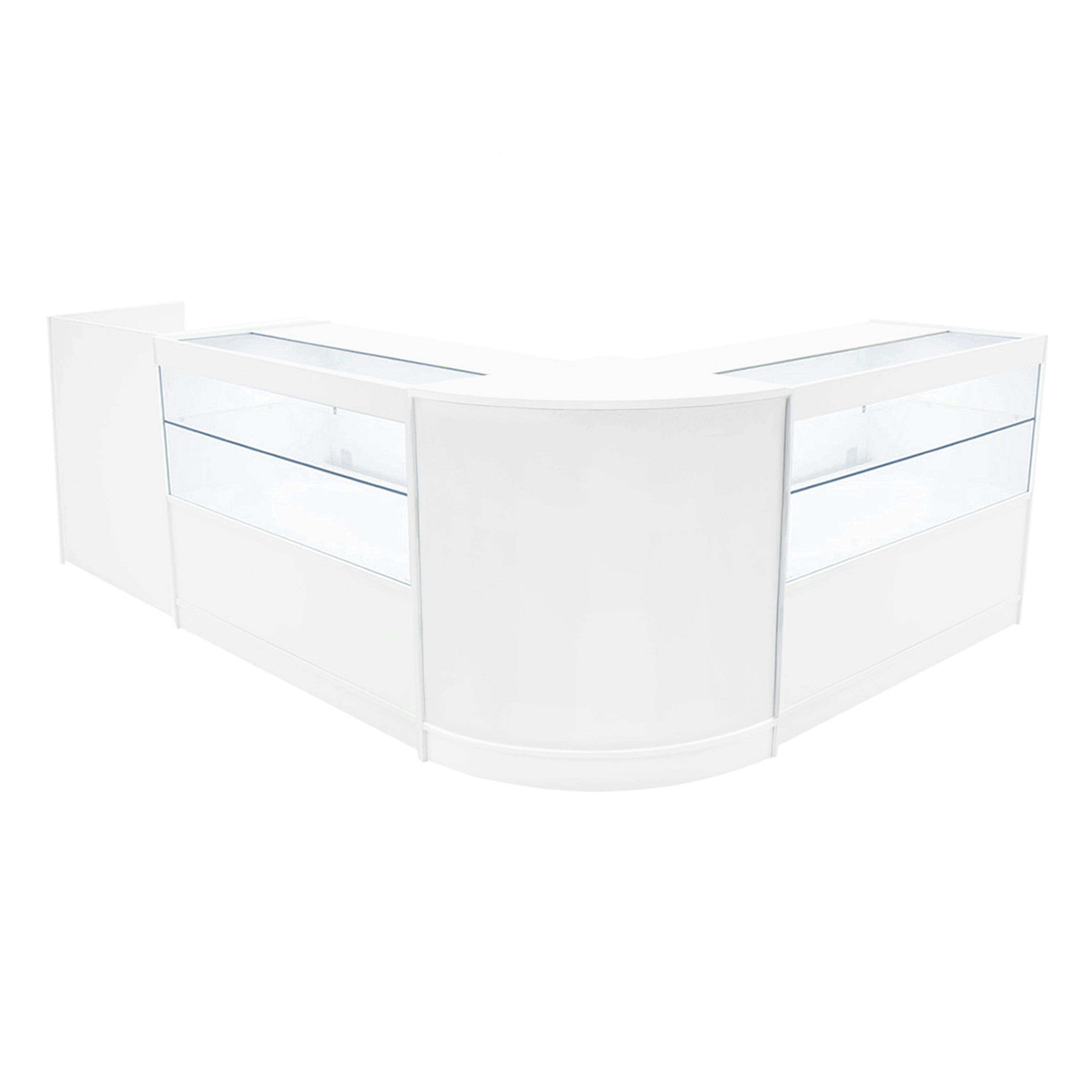 Monstershop White Phoenix Led Shop Counter Set Cm60, Tb60 & 2 X C1200