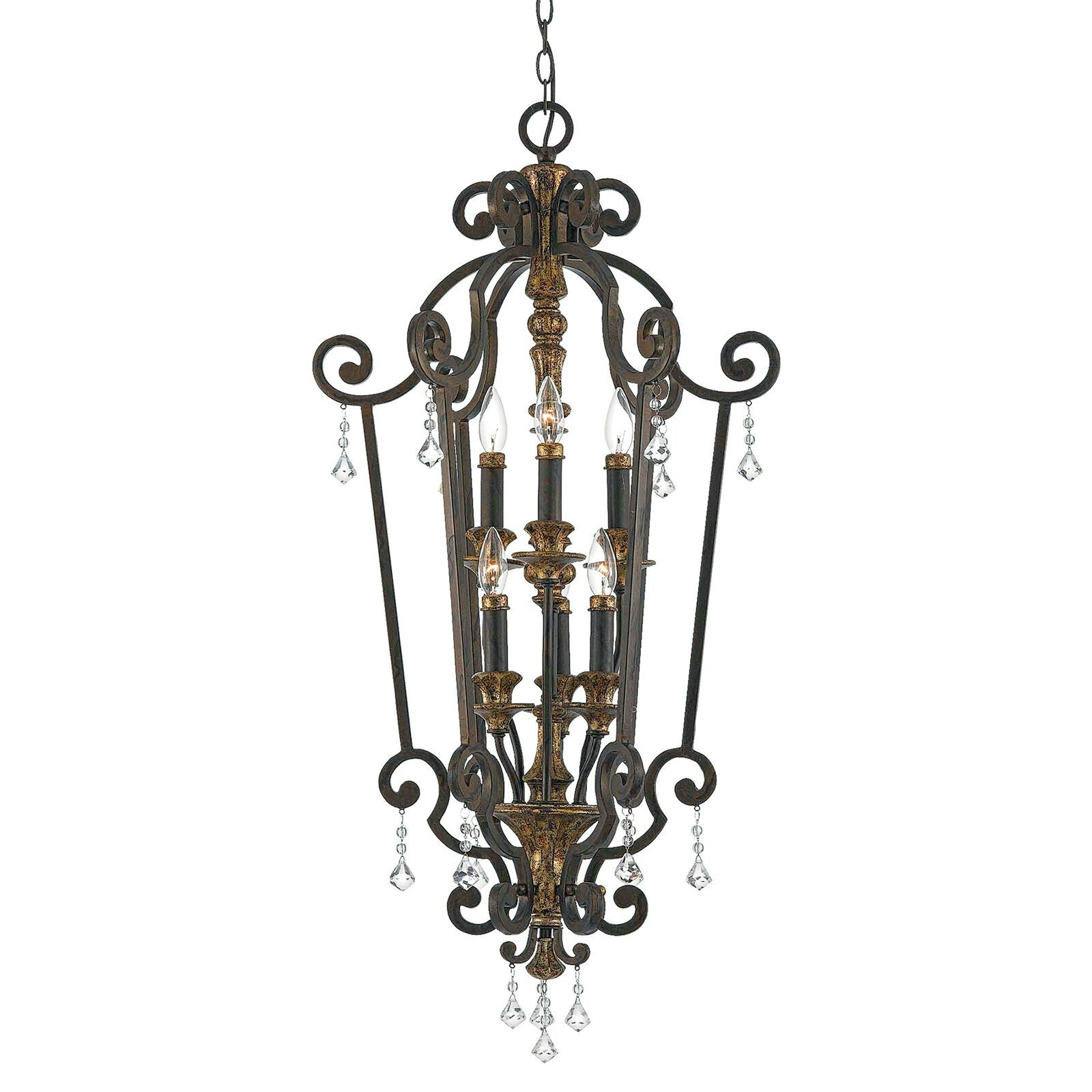 Rackhams Light Bulb Chandelier Hanging Pendant Heirloom Led E14 60W Bulb Size 6