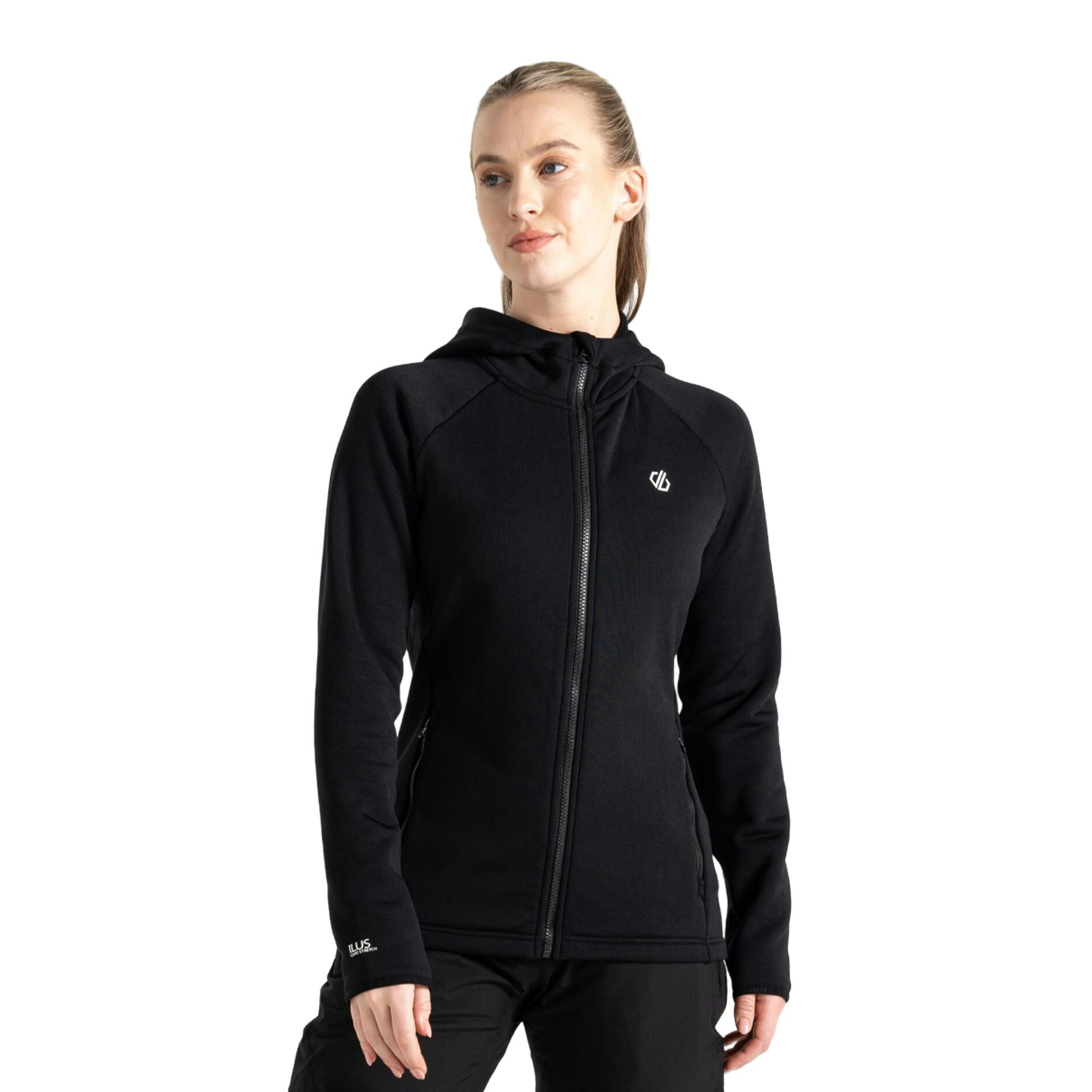 Dare 2B Women's Black Density Core Stretch Midlayer - 16 Uk - 97% Polyester/3% Elastane