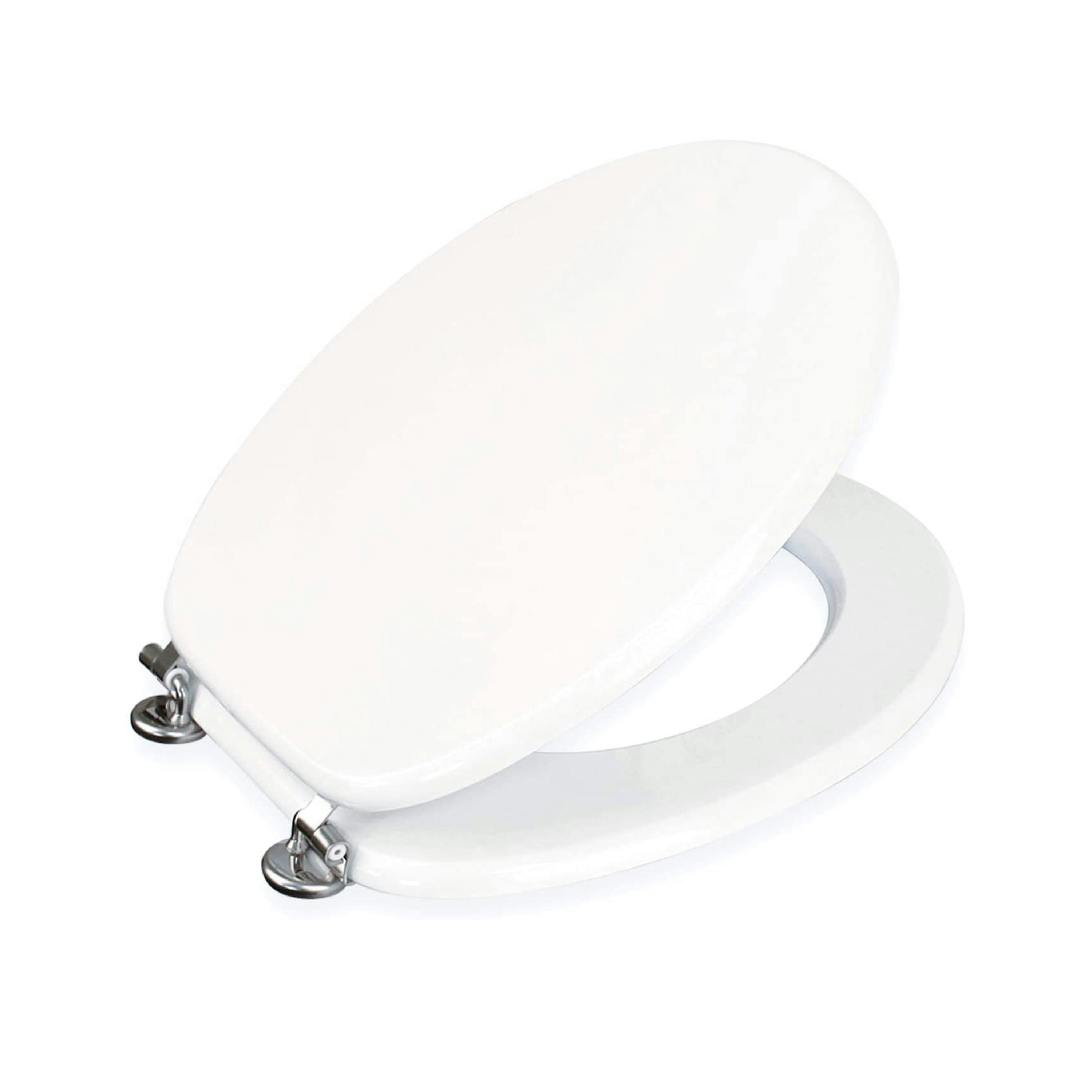 Rackhams White Oxford Wooden Toilet Seat