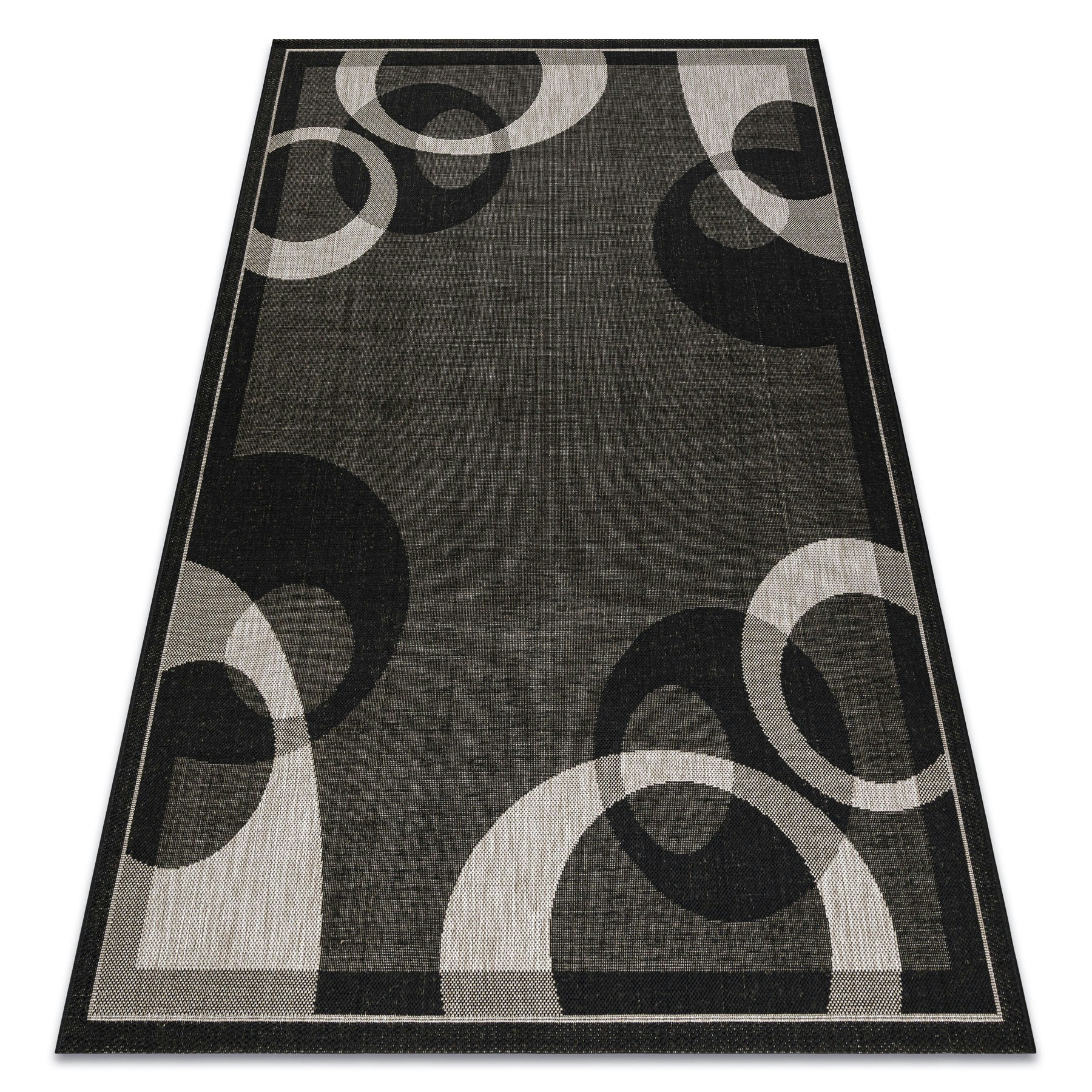 Rugsx Black Floorlux Rug - Polypropylene - 160Cm X 230Cm