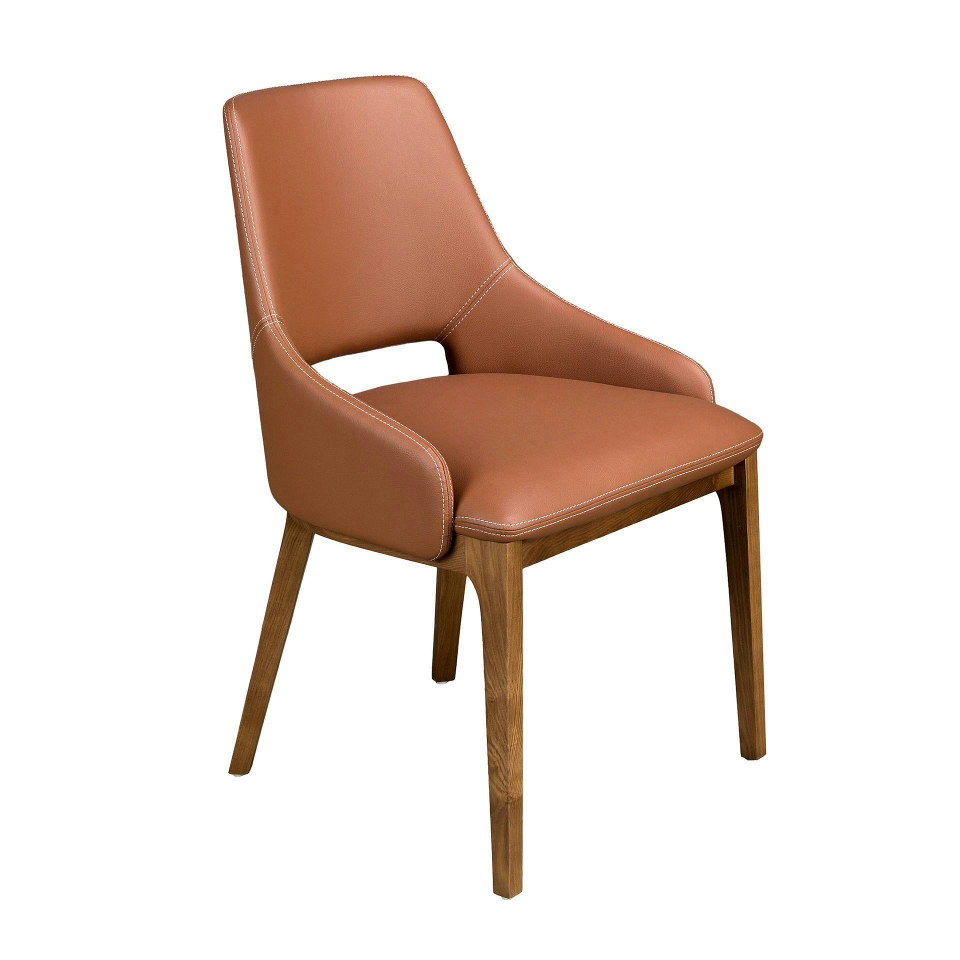Angel Cerdá Brown Leatherette Chair 4156