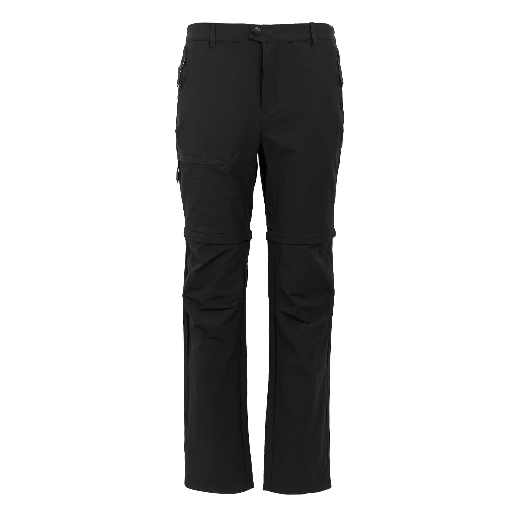 Regatta Men's Black Highton Ii Zip-Off Hiking Trousers - 42R - 94% Recycled Polyamide/6% Elastane