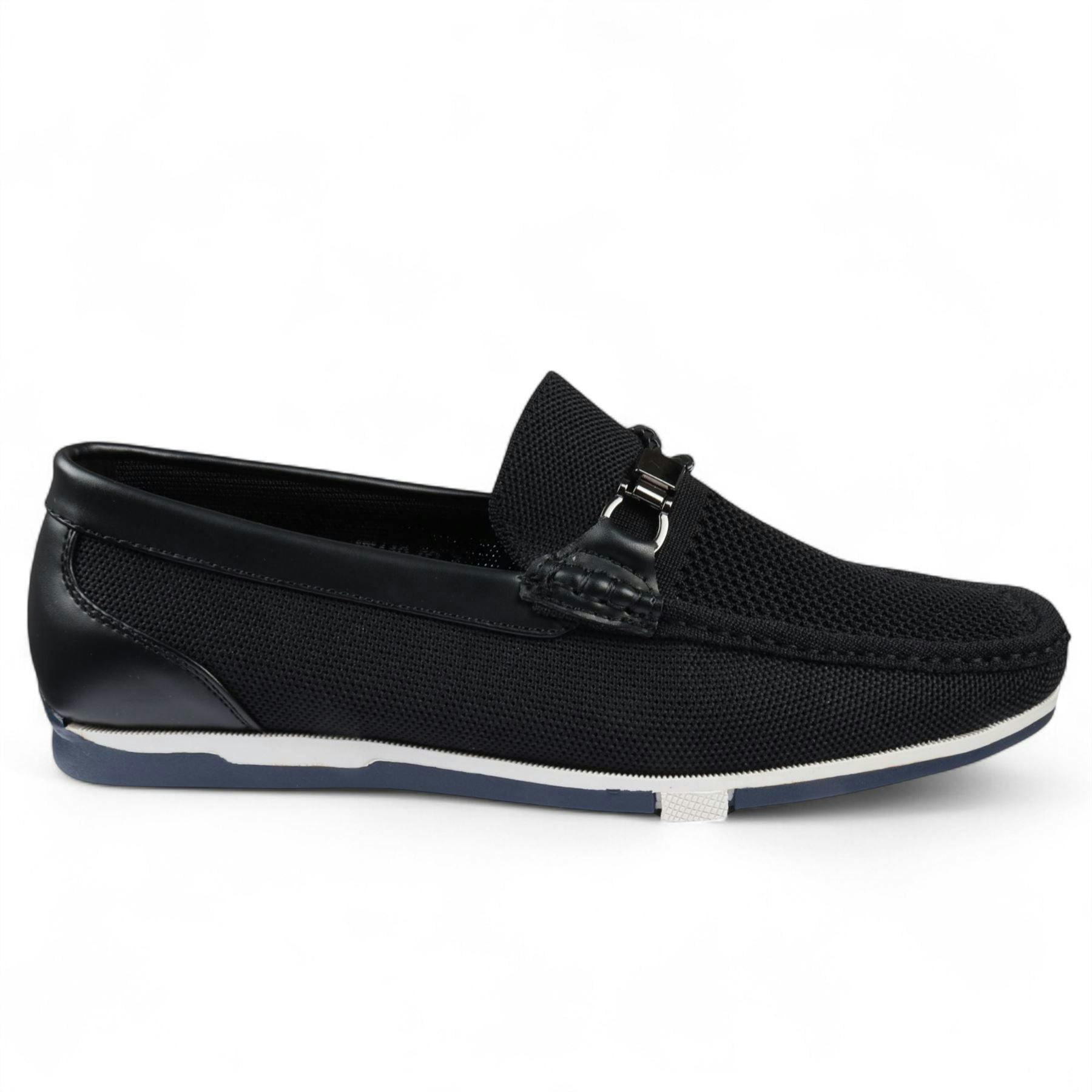 Dolcetto Men's Black Lightweight Mesh Slip-On Breathable Loafers - Uk 10 | Eu 44 | Us 11