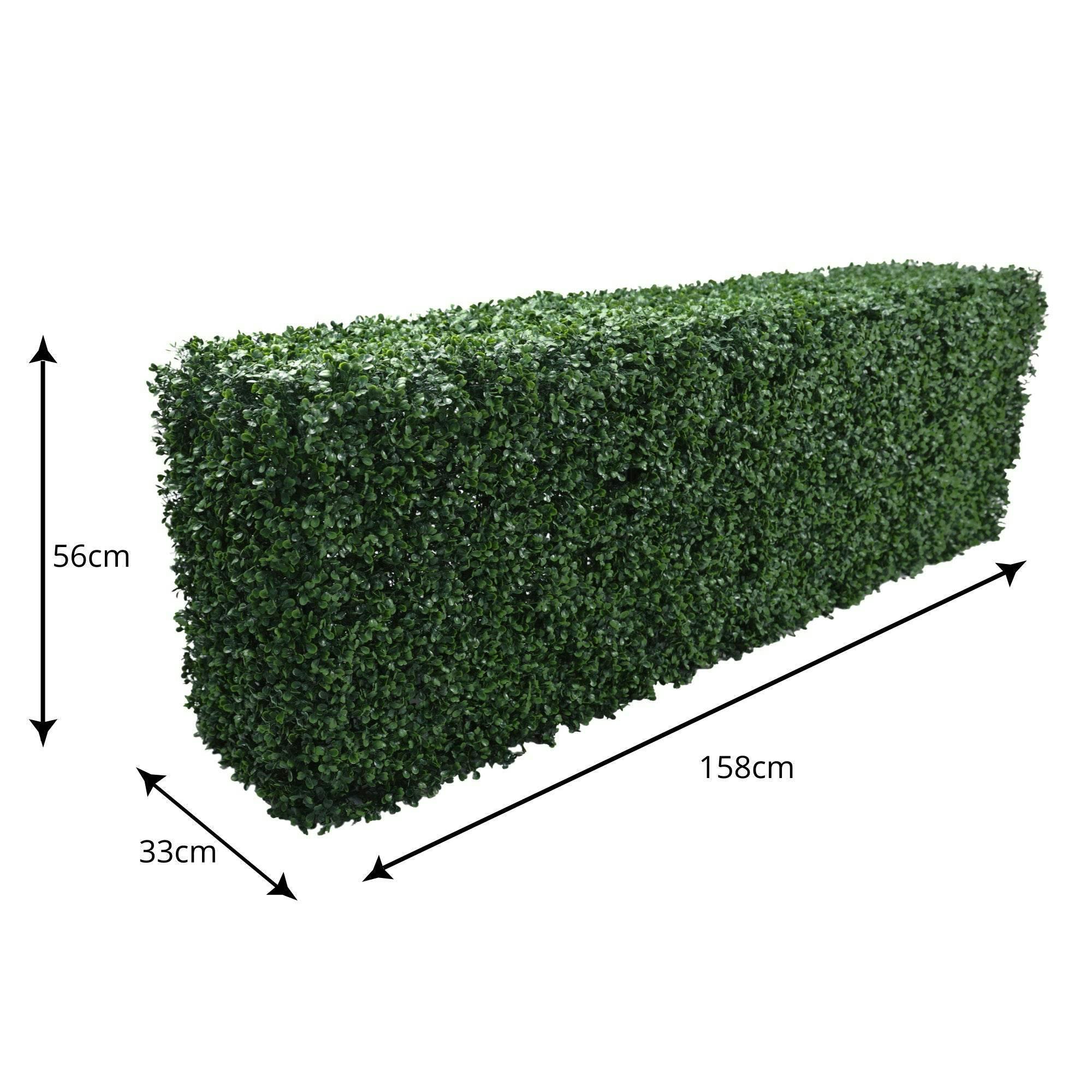 Rackhams Green Premium Freestanding Artificial Boxwood Hedge - 56Cm X 158Cm