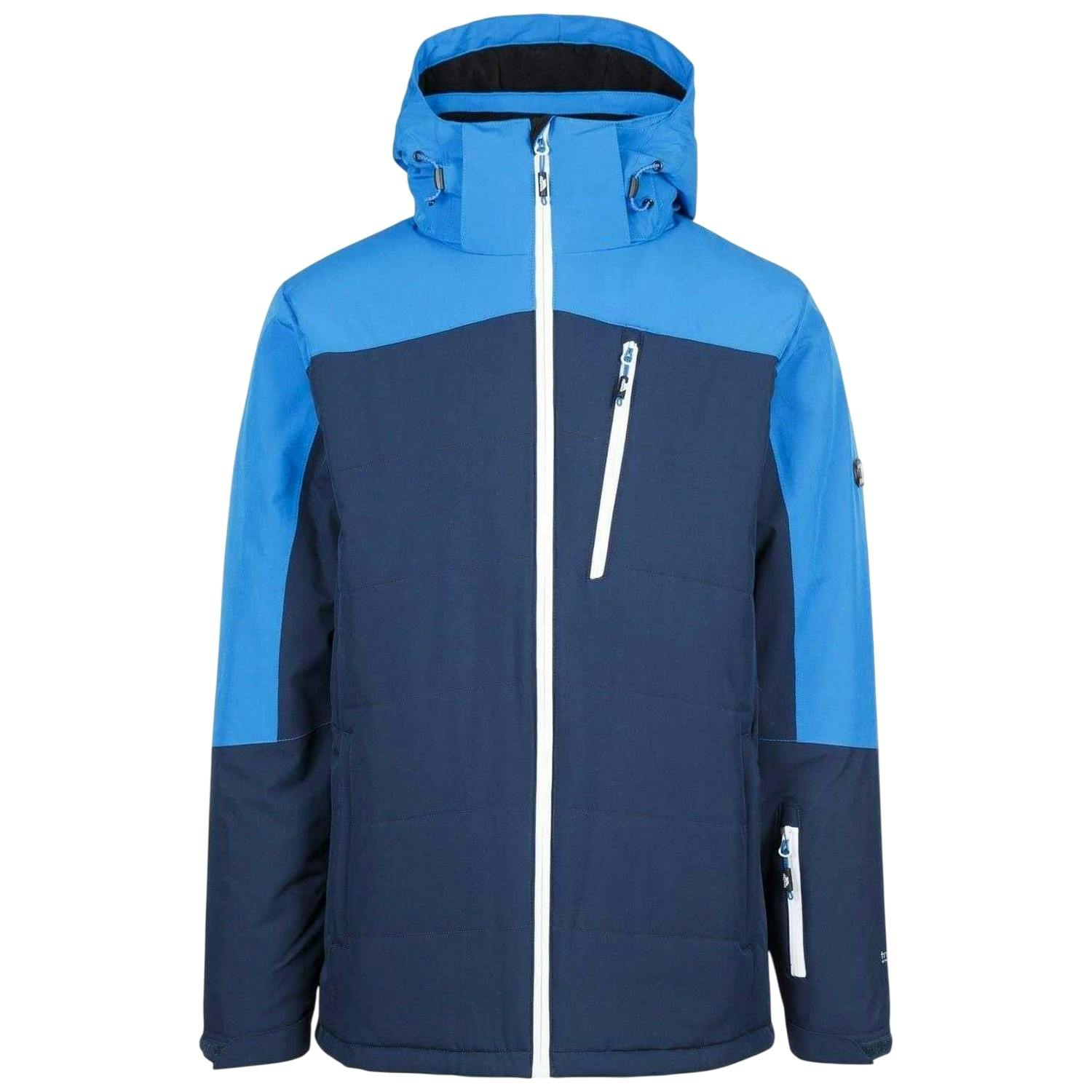 Trespass Men's Bowie Regular Ski Jacket - Navy Flecked - M - Navy Flecked - 94% Polyester/6% Elastane Tpu Membrane