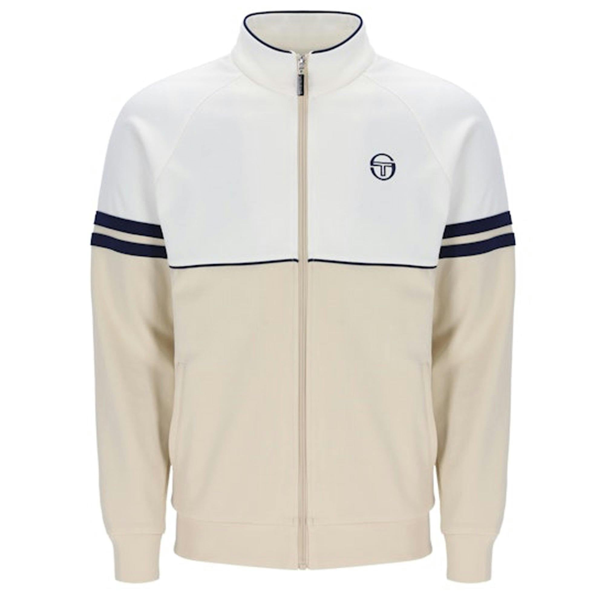 Sergio Tacchini Blue Orion Track Top Jacket Gardenia/Sandshell/Maritime - Xxl