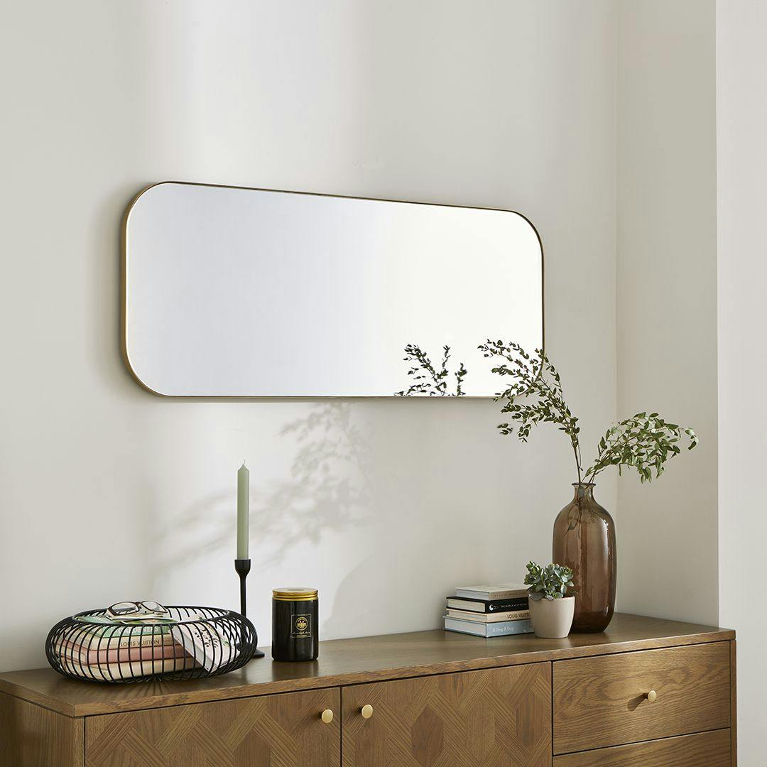 Pagazzi Lighting Ruden Champagne Rectangular Mirror