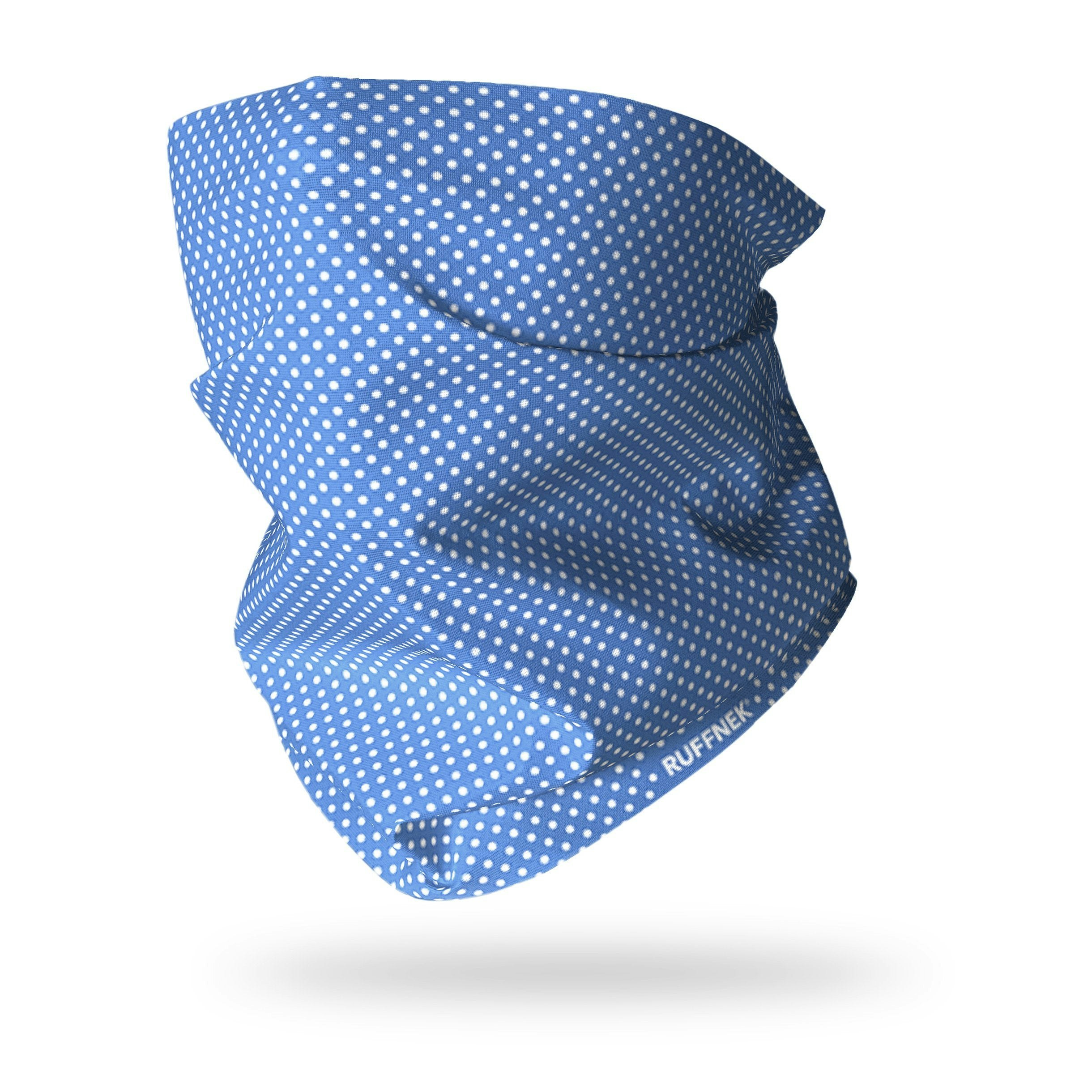Ruffnek Blue Polkadot Snood Scarf