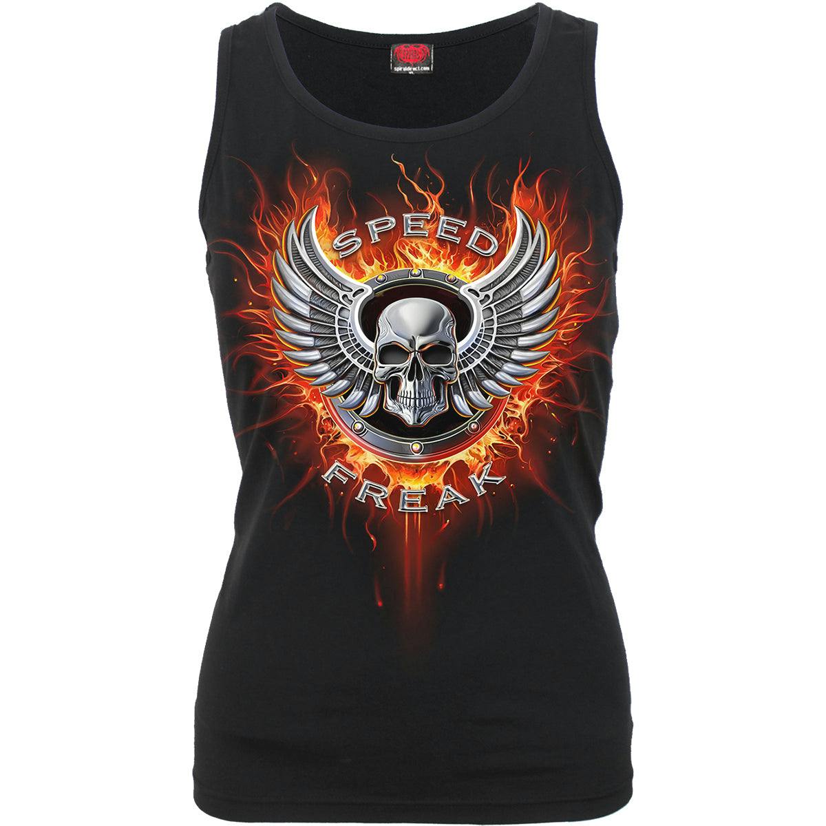 Spiral Direct Black Speed Freak - Razor Back Top - Xxl - Digital - Digital