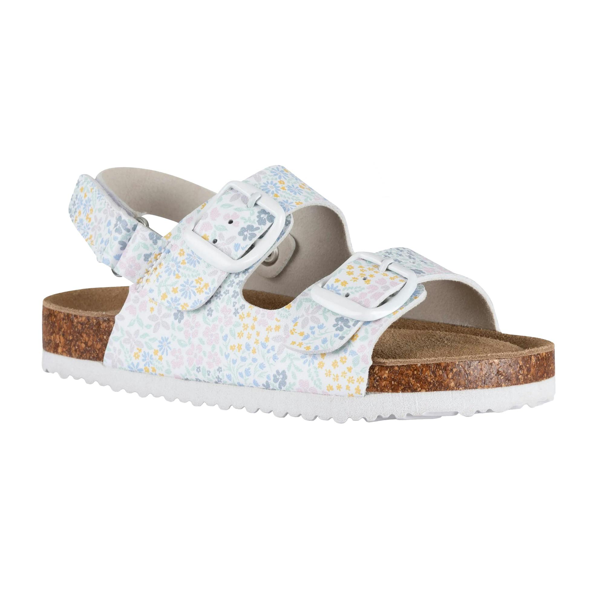 Trespass White Childrens/Kids Ceres Floral Sandals - 10 Uk Child - 30% Pu/30% Eva/10% Textile/10% Memory Foam/10% Suede/10% Cork