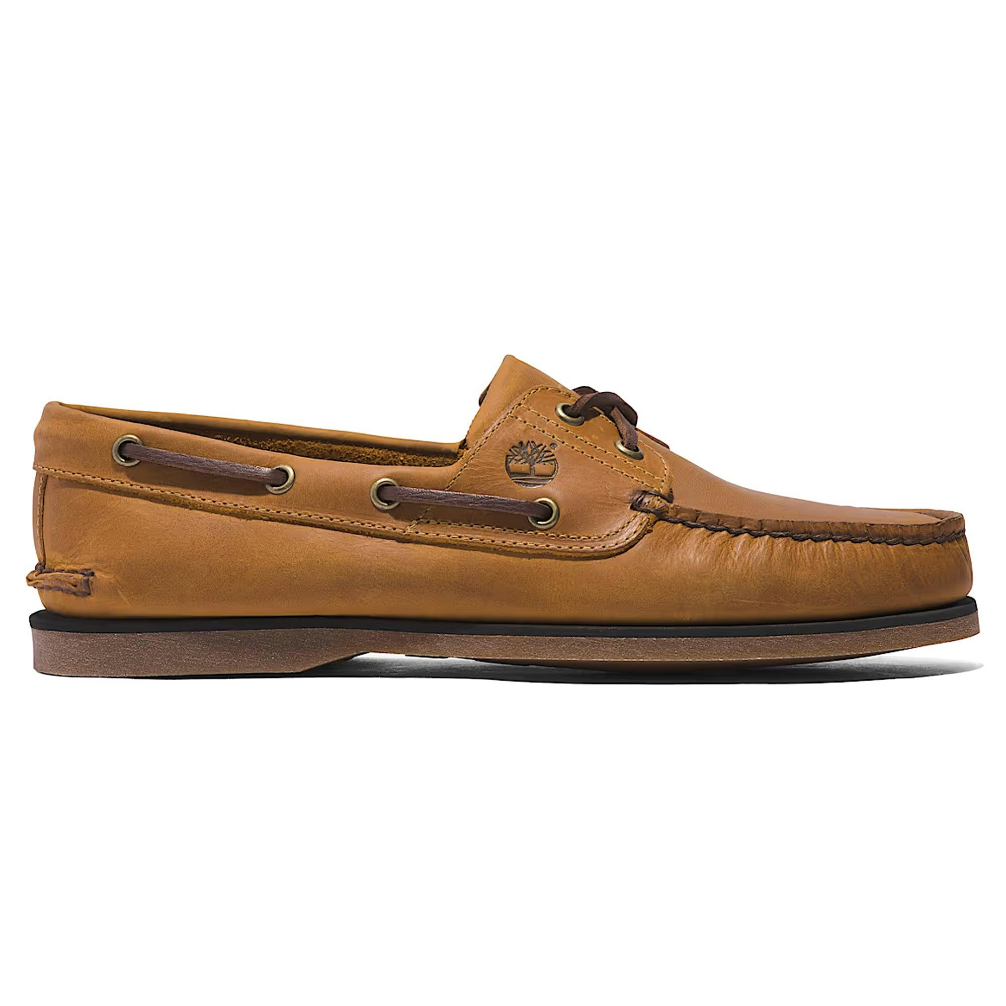 Timberland Men's Grain Classic Boat Shoe - Wheat Full - Uk 11