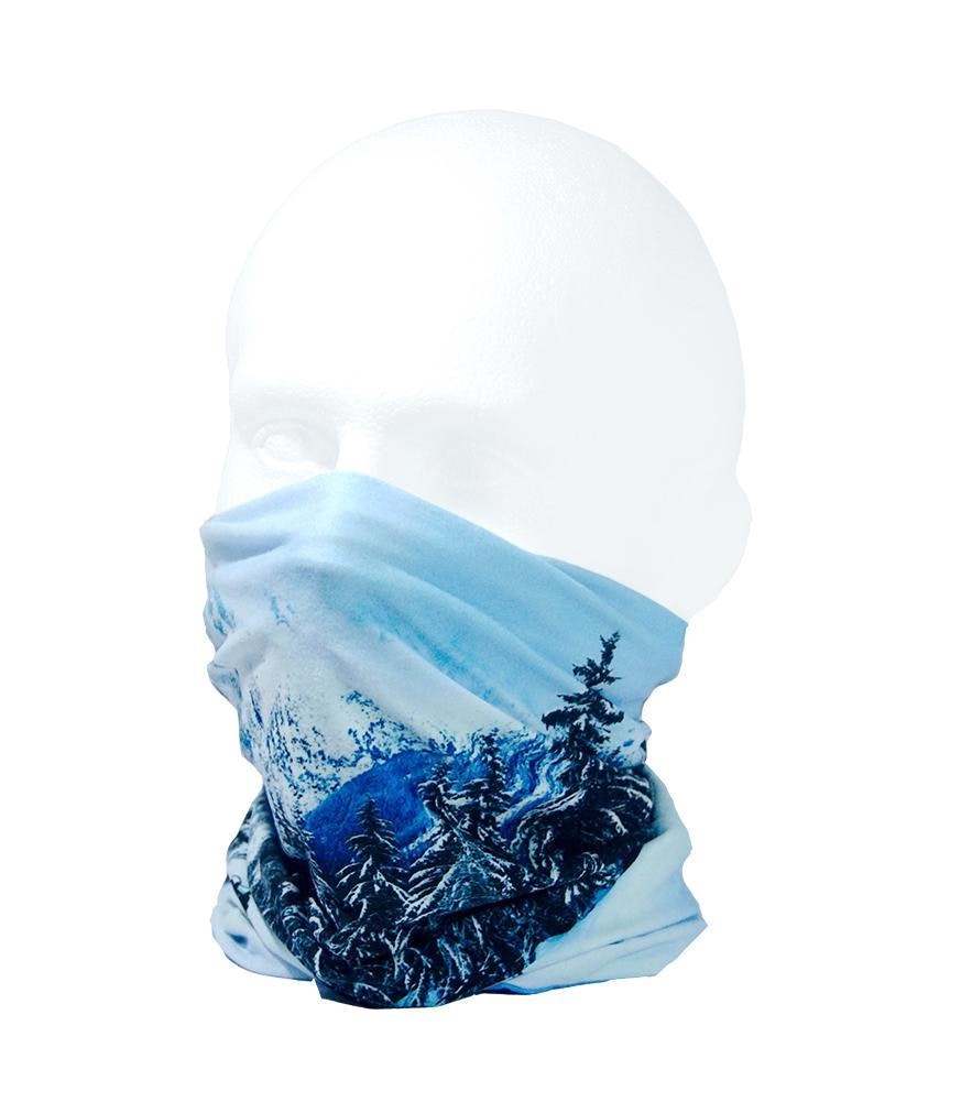 Ruffnek Unisex Blue Alpine Super Soft Double Layer Snood