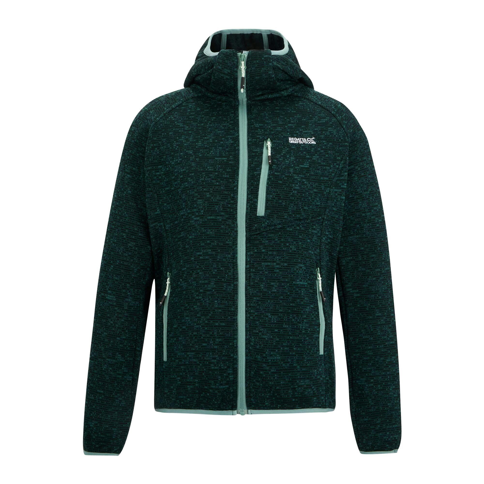 Regatta Women's Newhill Hooded Fleece Jacket - Mediterranea - 8 Uk - Mediterranea - 70% Polyester/30% Recycled Polyester