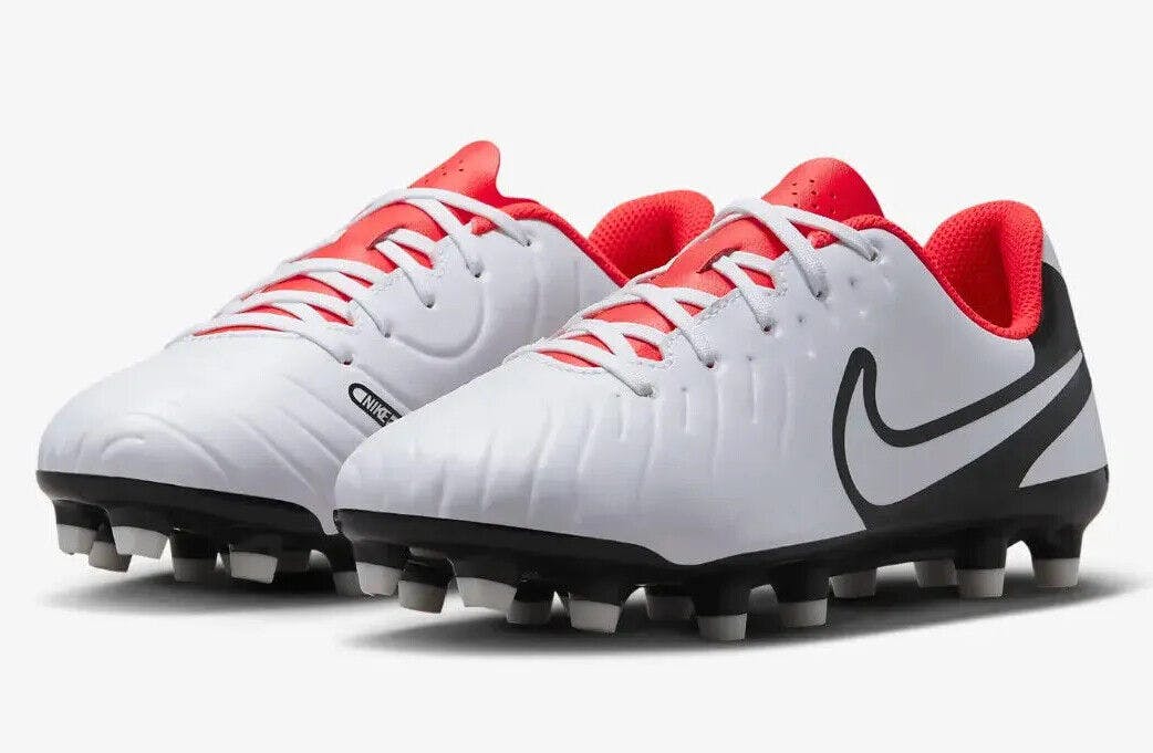 Nike Boys White / Girls Tiempo Legend Fg Football Boots - Uk 5.5 Eu 38.5