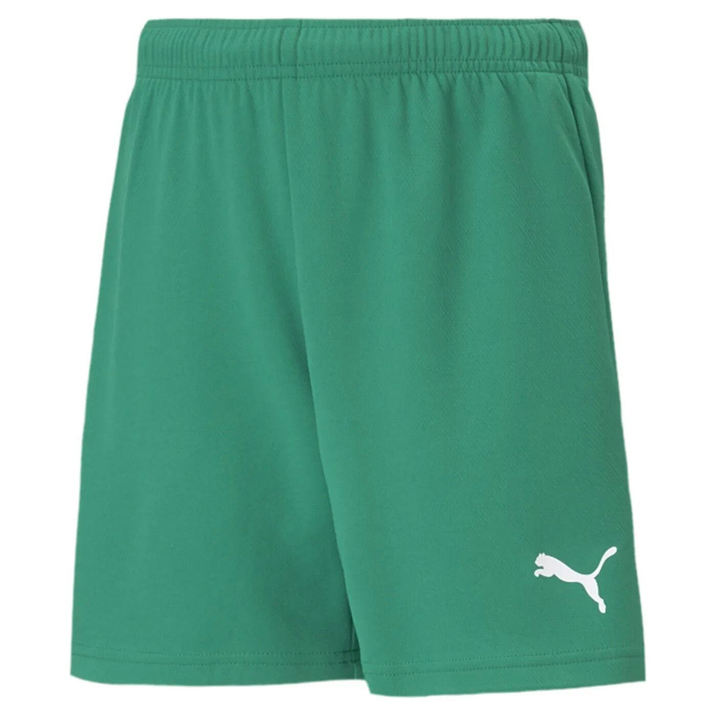 Puma Boys Green / Girls Teamrise Shorts Junior 704943 - 152 11-12 Years