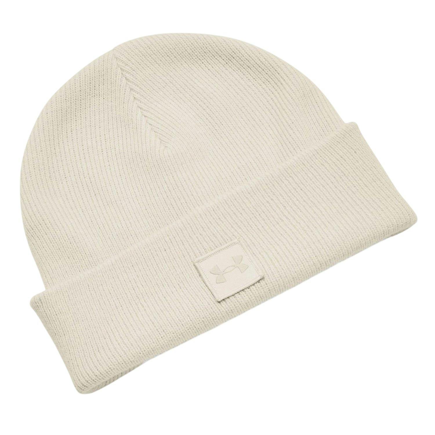 Under Armour Unisex White Adult Halftime Shallow Ribbed Casual Beanie - One Size