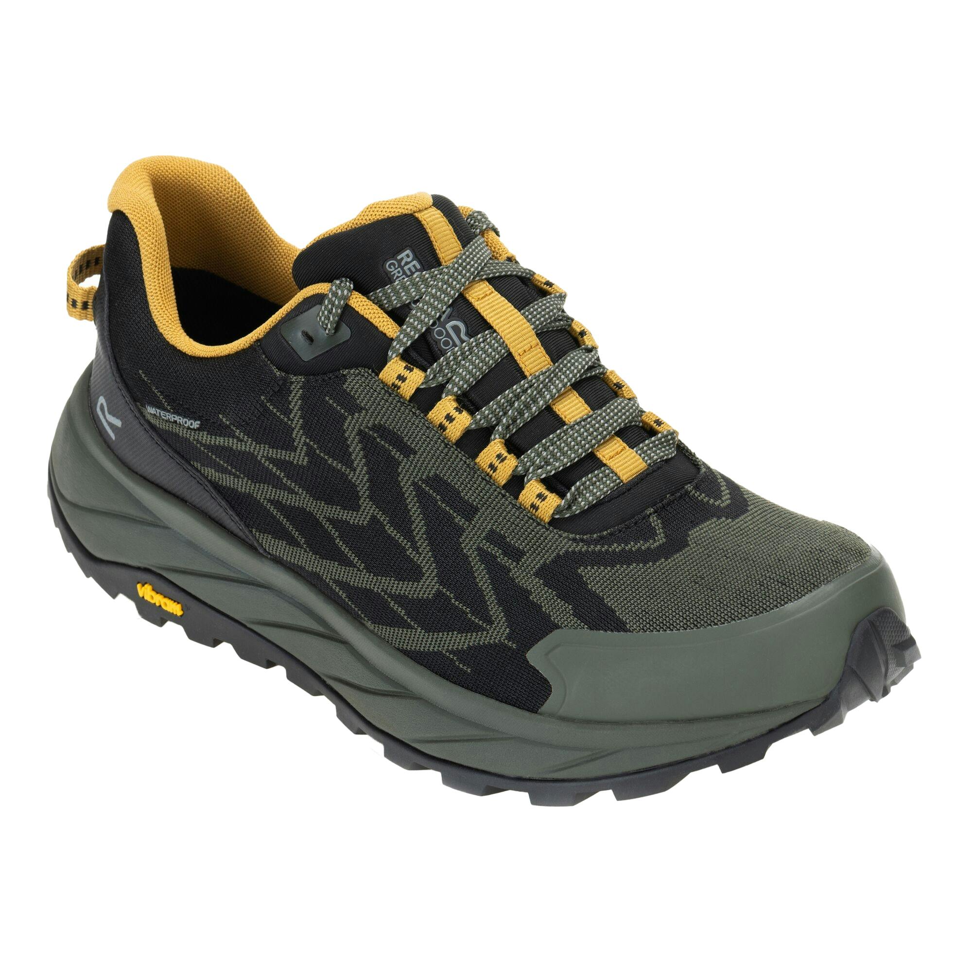 Regatta Men's Dark/Brown Cruize Logo Shoes - Khaki/Wood - 10 Uk - Khaki/Wood - 80% Polyester/10% Polyurethane/10% Thermoplastic