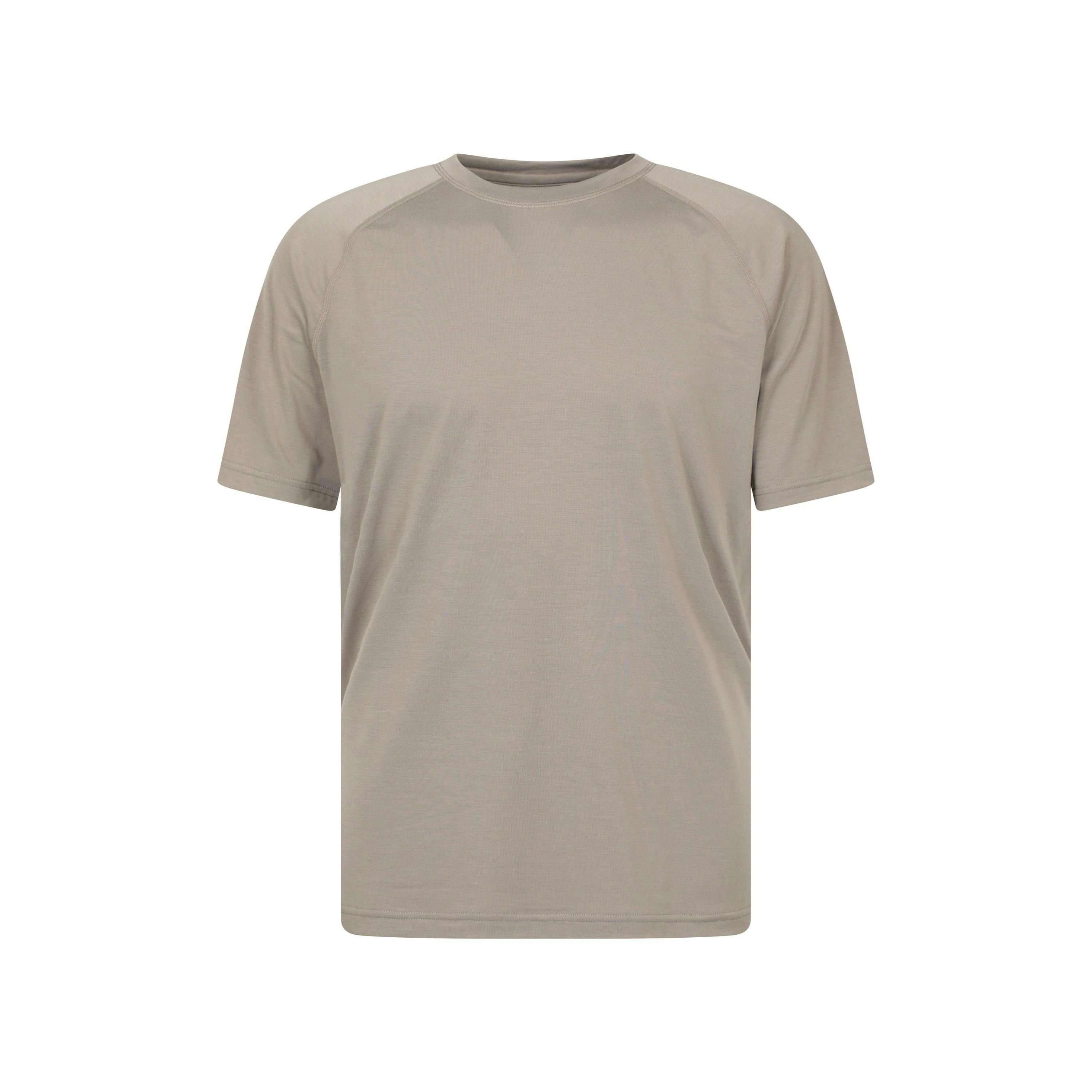 Mountain Warehouse Men's Dark/Beige Quick Dry T-Shirt - 3XL - 95% Polyester/5% Elastane