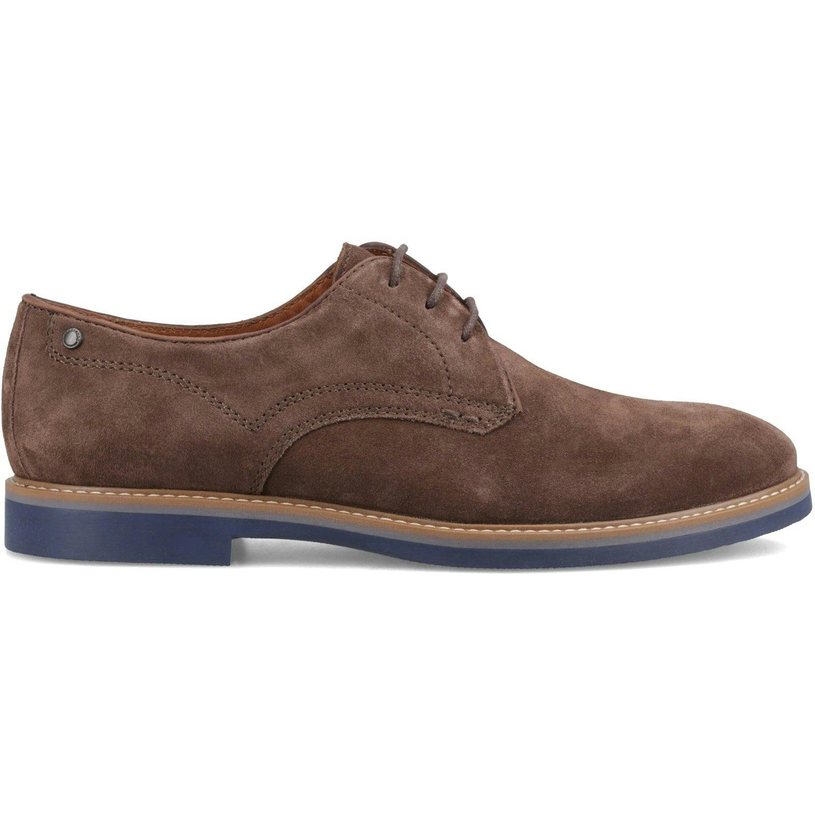 Base London Men's Brown Strand Derby Shoes - Uk 12
