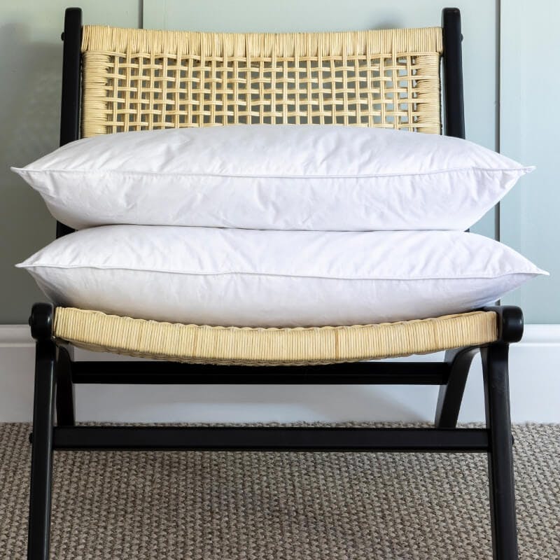 Soak&Sleep Light Duck Feather & Down Pillows - Medium - Standard - Pair