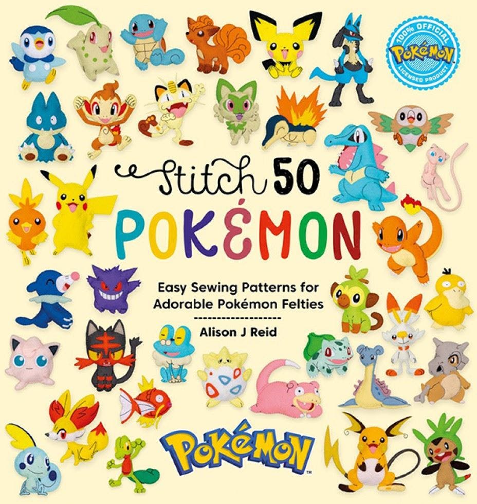 Stitch 50 Pokémon: Easy sewing patterns for adorable Pokémon felties - Image 6
