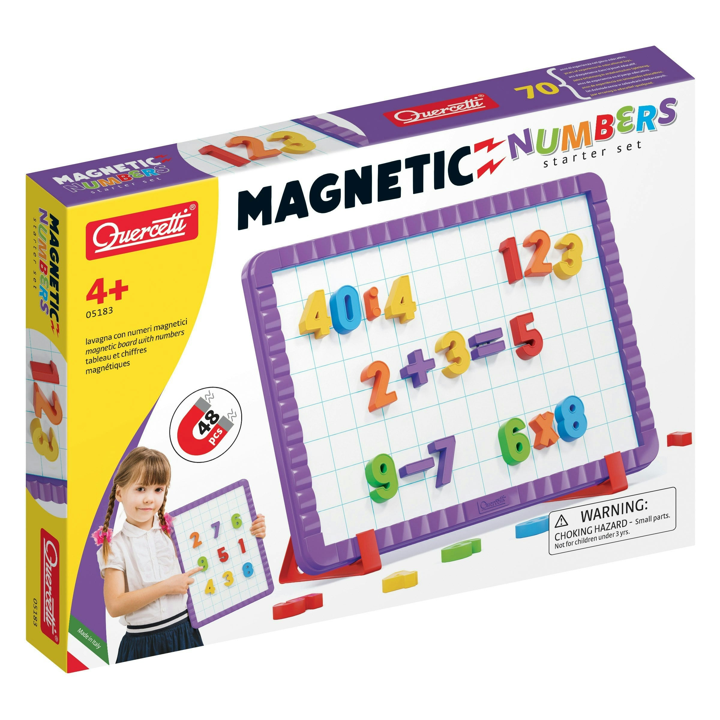 Quercetti Magnetic Numbers Starter Set - 48 Pieces