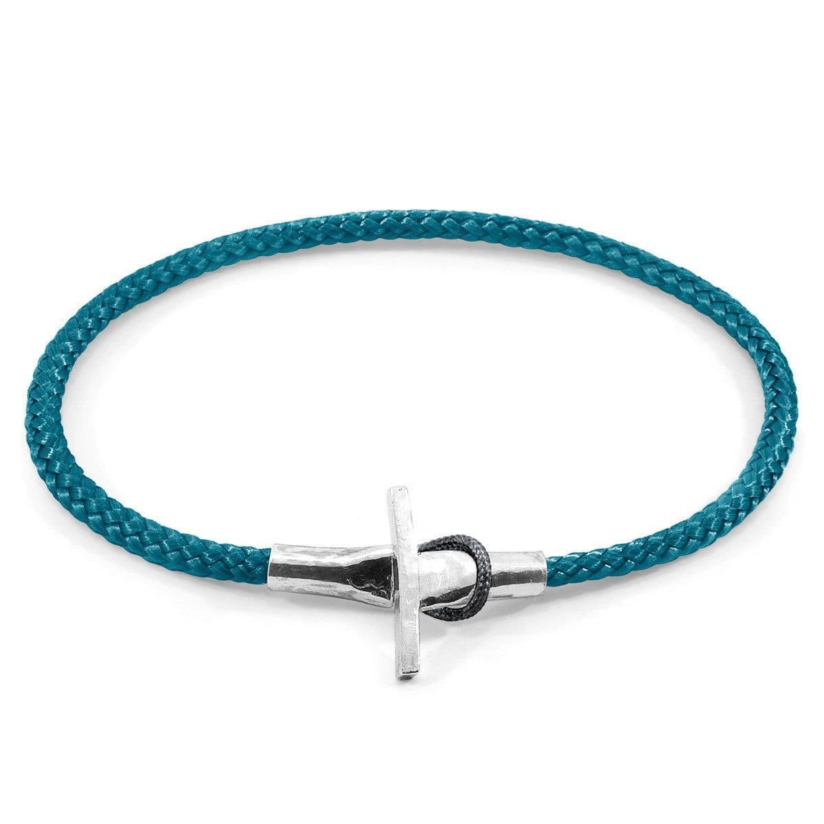 Anchor & Crew Blue/Silver Ocean Cambridge And Rope Bracelet - S - 19Cm