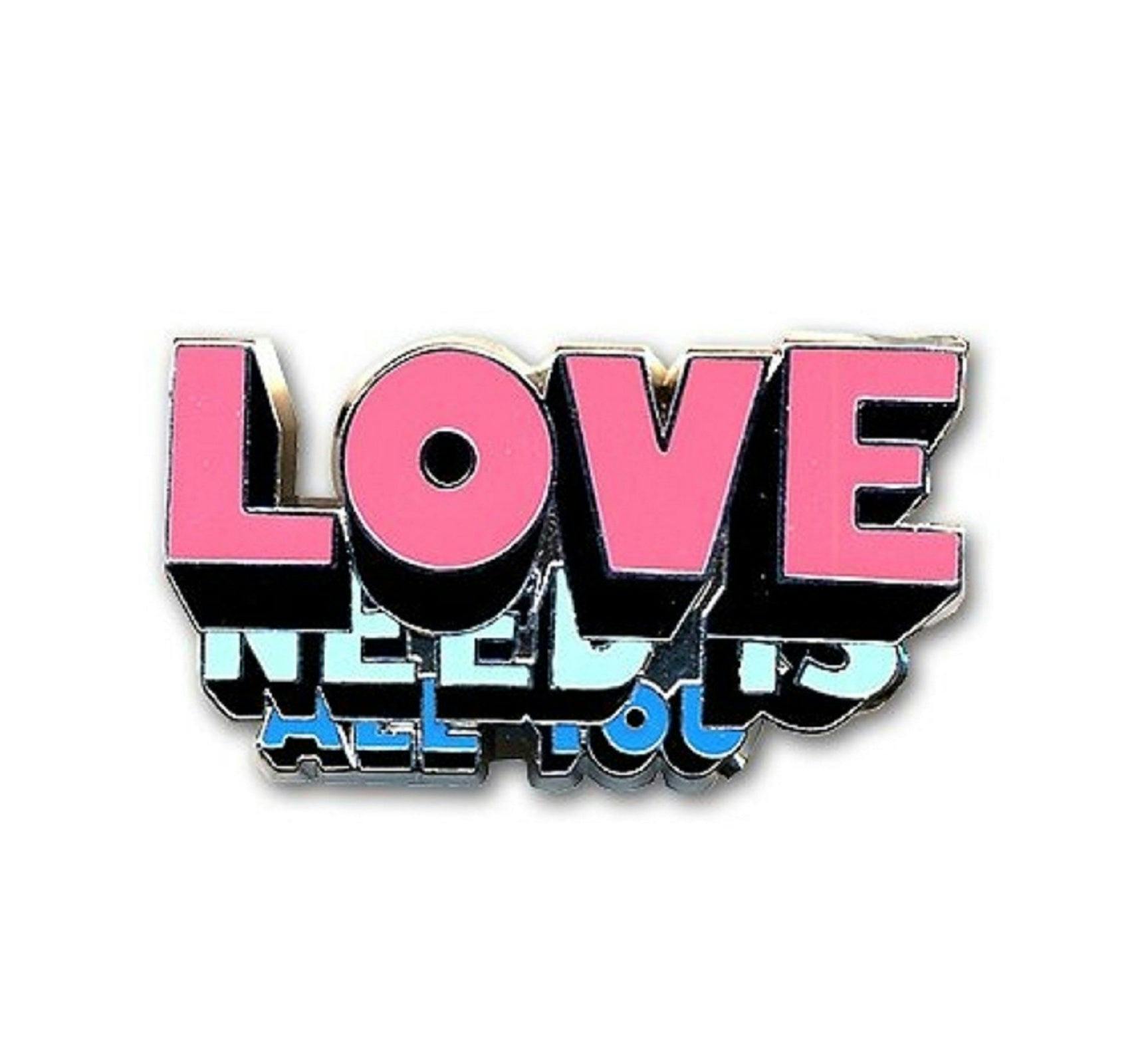 Paradiso Clothing The Beatles All You Need Is Love Pin Badge