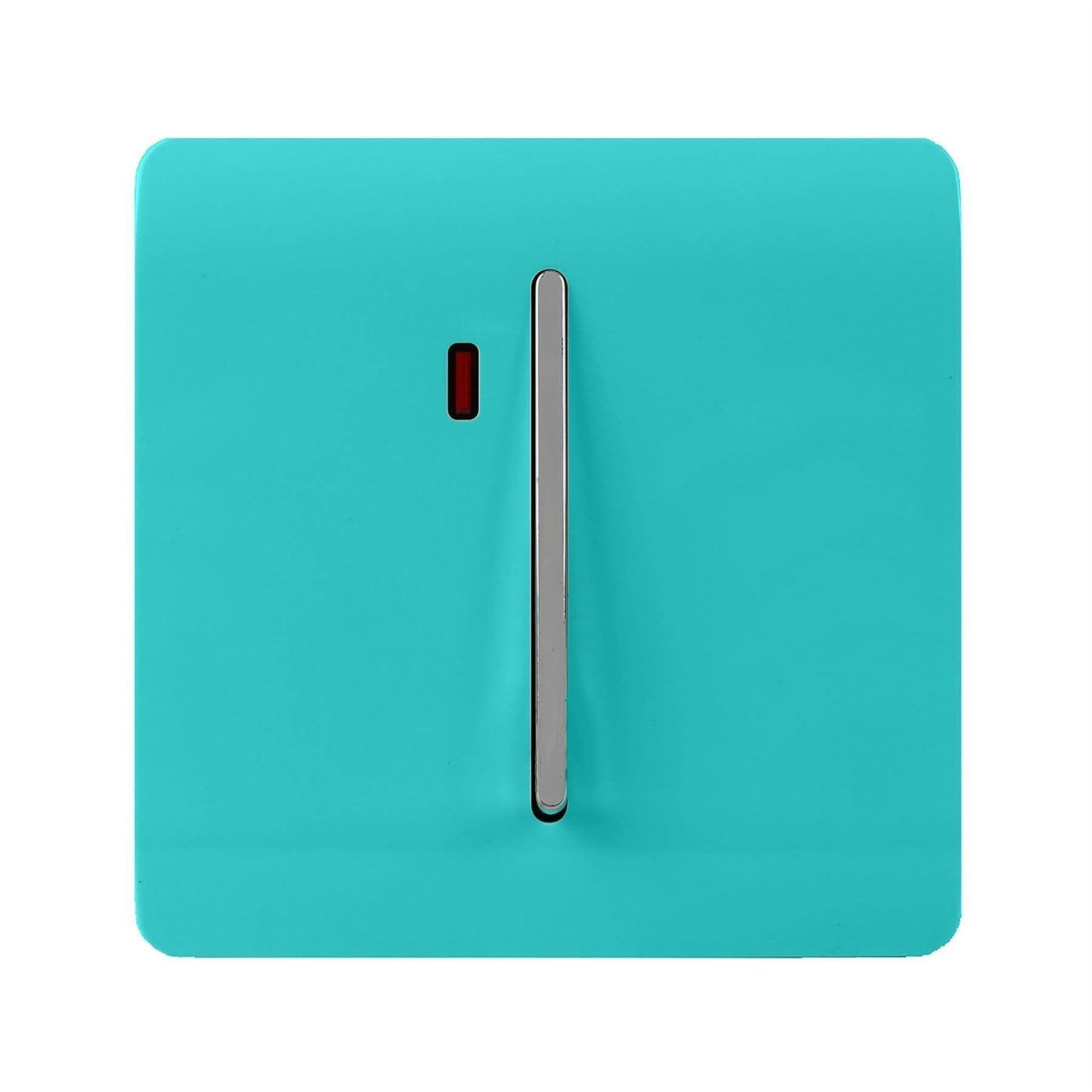 Trendi Switch Trendi 45 A Cooker Switch & Neon Insert - Bright Teal - Image 5