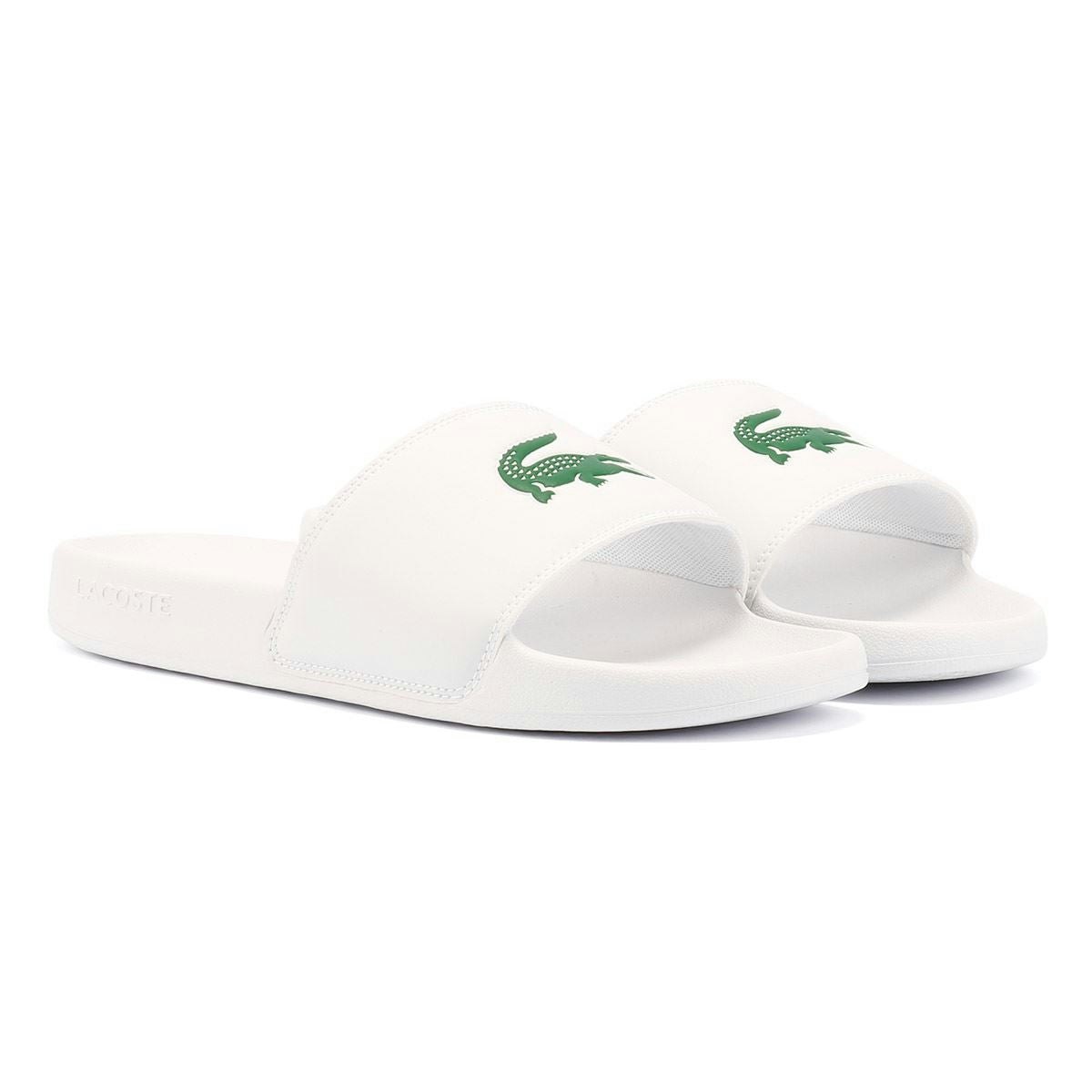 Lacoste Women's White Serve Slide 0.0 Slides - Size 6