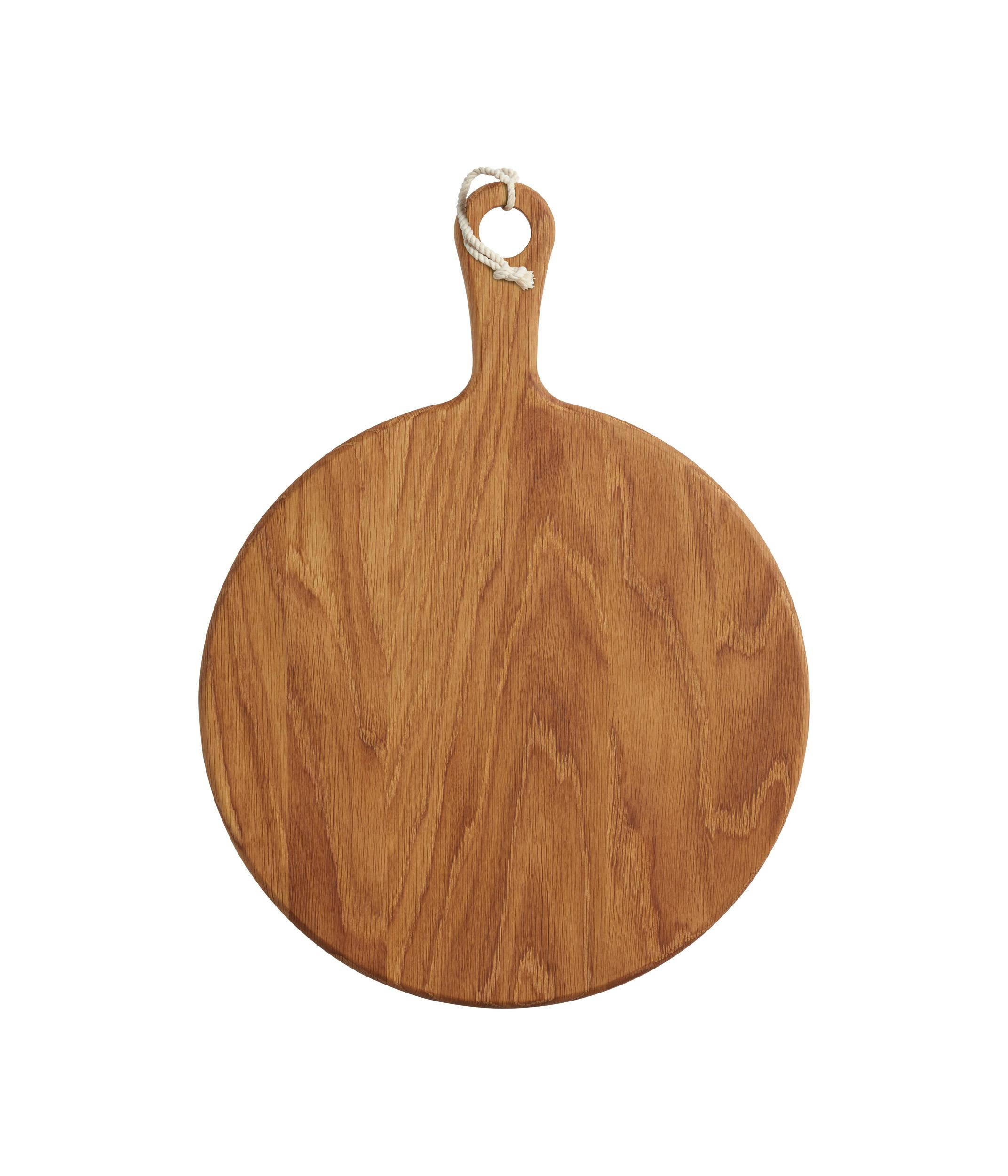 Rackhams Brown Gourmet Prep & Serve Round Oak Paddle Board - Oak - Serving Board