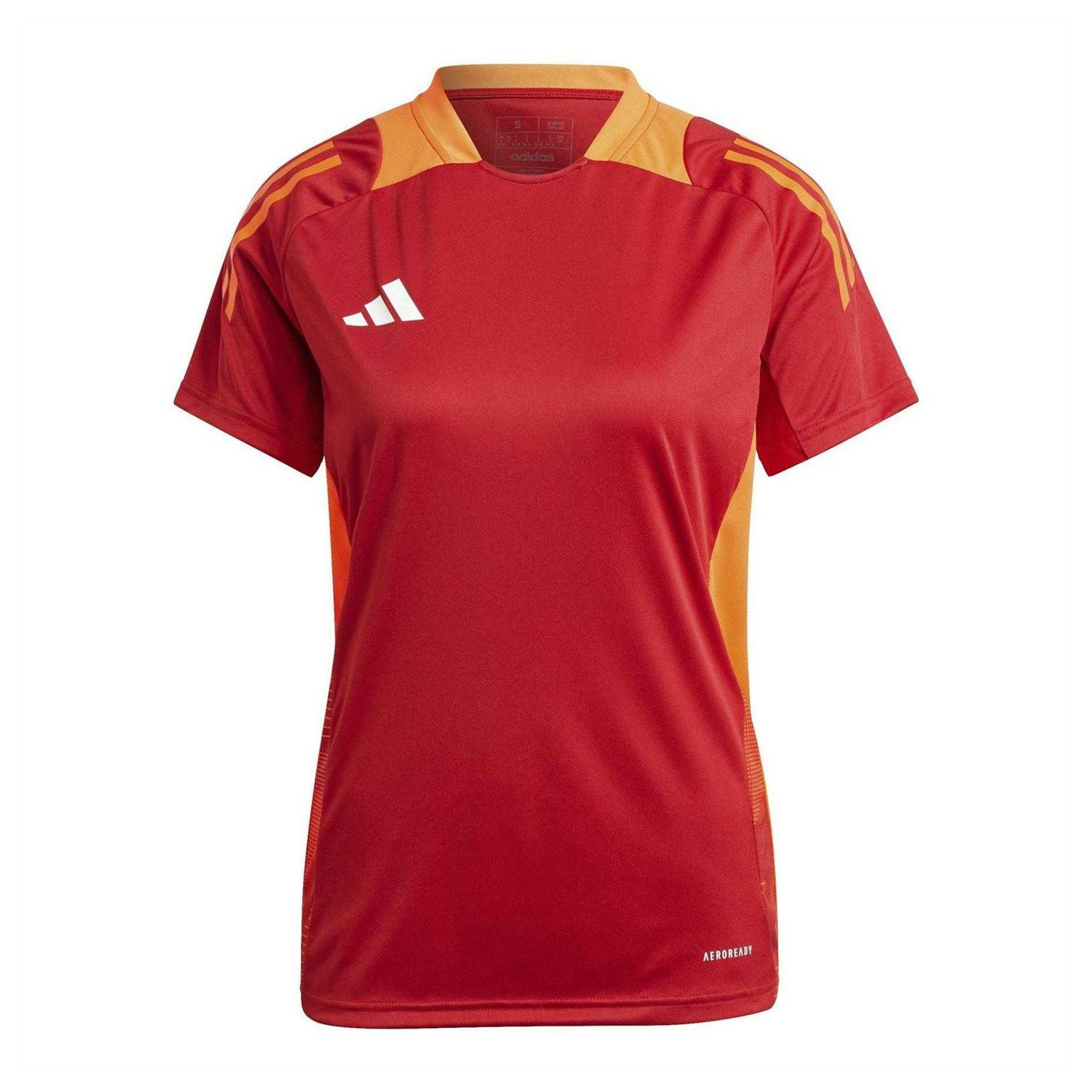 Adidas Women's Red / Tiro 24 Competition Football Jersey - Team Power - 8 Uk - Team Power - 100% Recycled Polyester