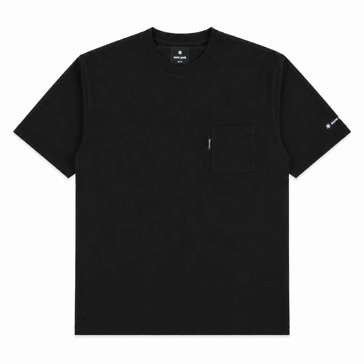 Snow Peak Black Pocket T-Shirt - Xxl