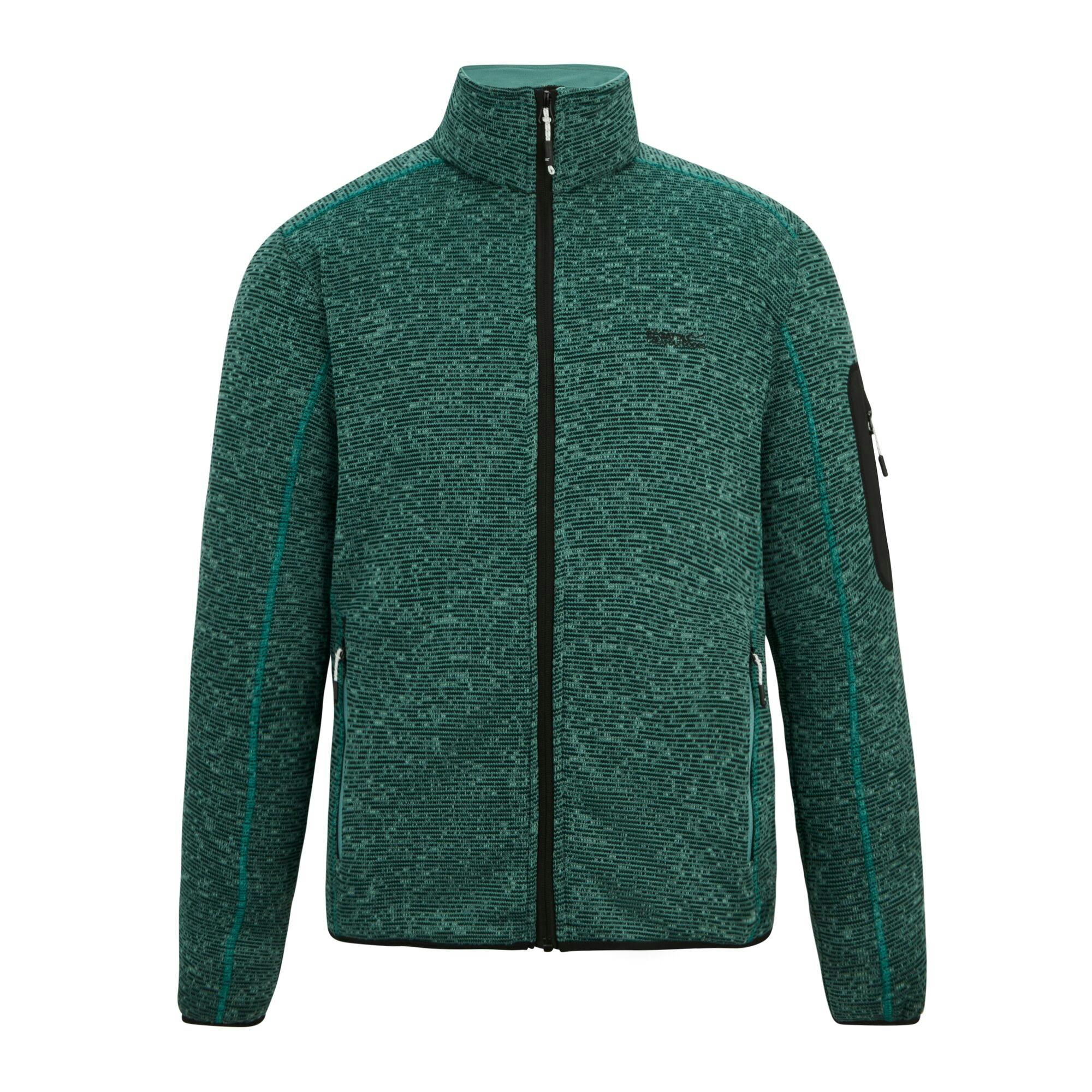 Regatta Men's Newhill Marl Full Zip Fleece Jacket - Arctic - L - Arctic - 70% Polyester/30% Recycled Polyester