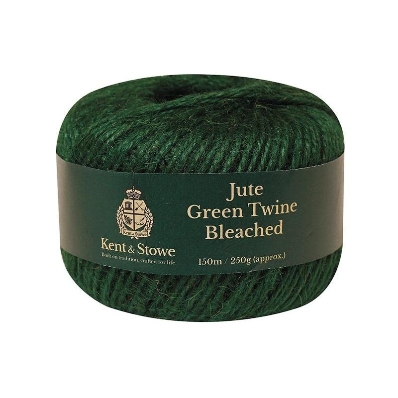 Kent & Stowe Green Jute Twine - Bleached - 150M (250G), 3-Ply - Bleached