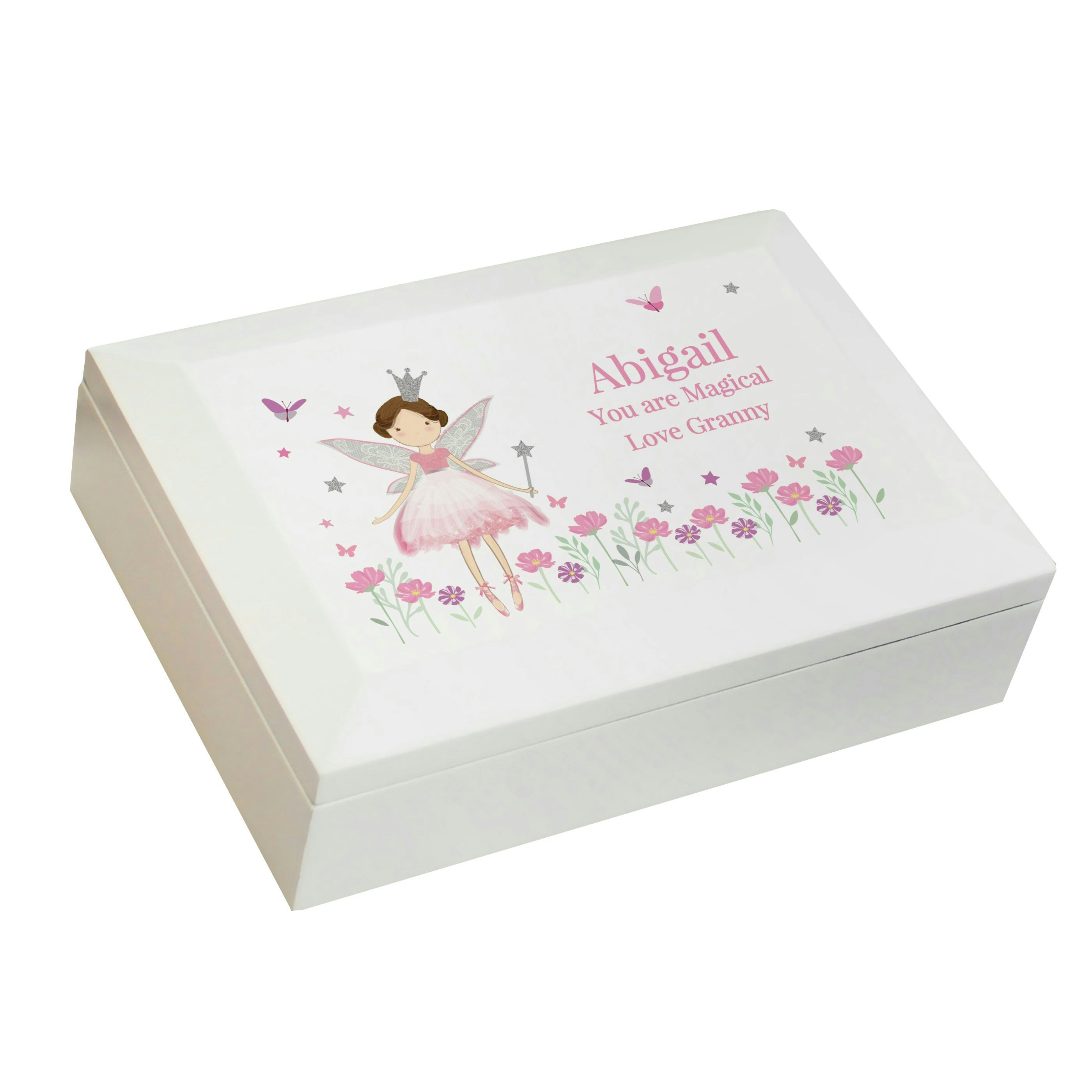 Personalised Memento Company Personalised Fairy Princess Jewellery Box