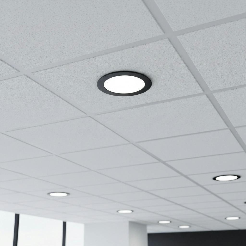 Rackhams Black 12 Watt Low Profile Downlight