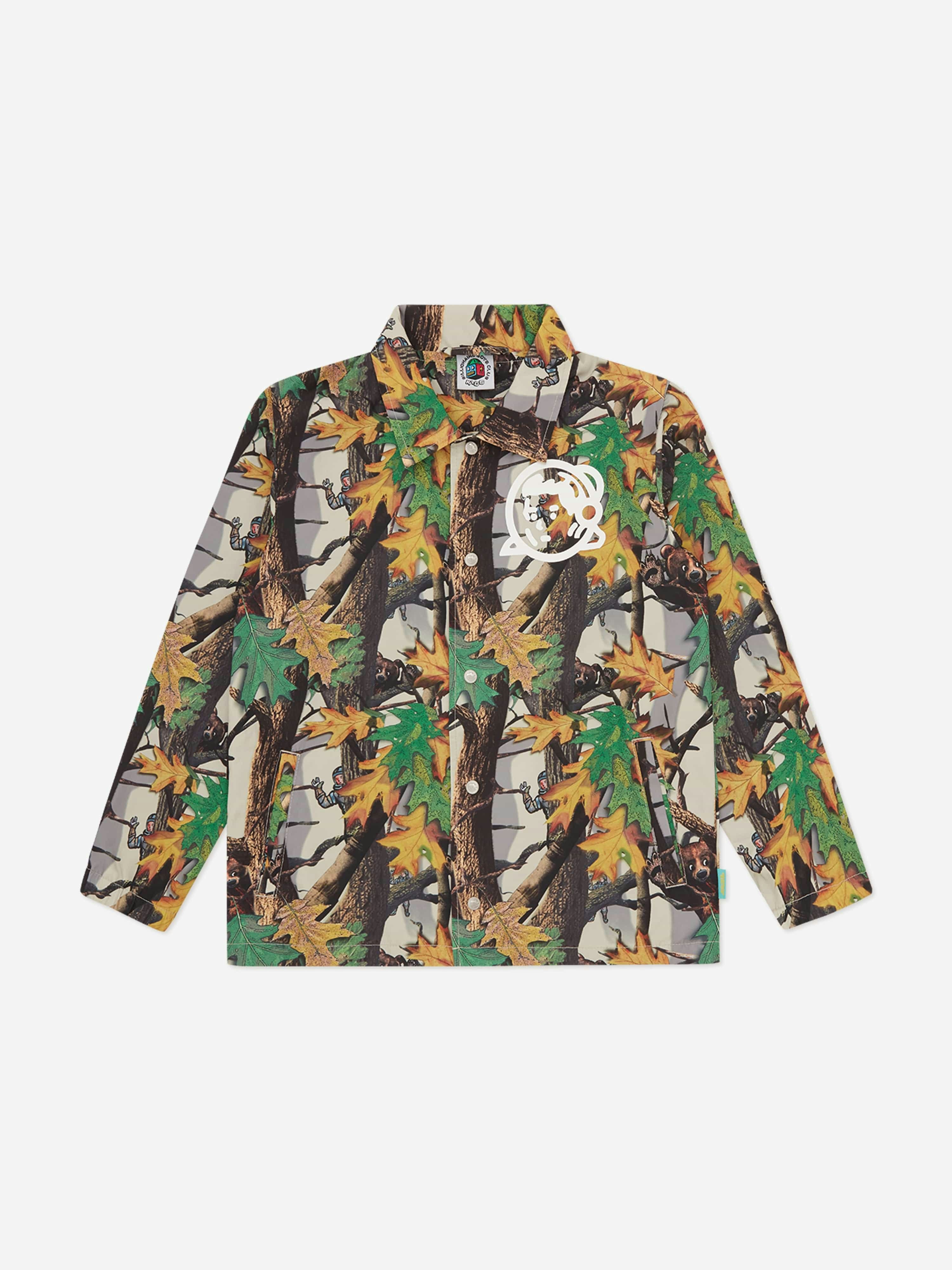 Billionaire Boys Club Boys Billionaire Club Tree Camo Astro Coach Jacket In Multicolour - Multicoloured - 14 Yrs