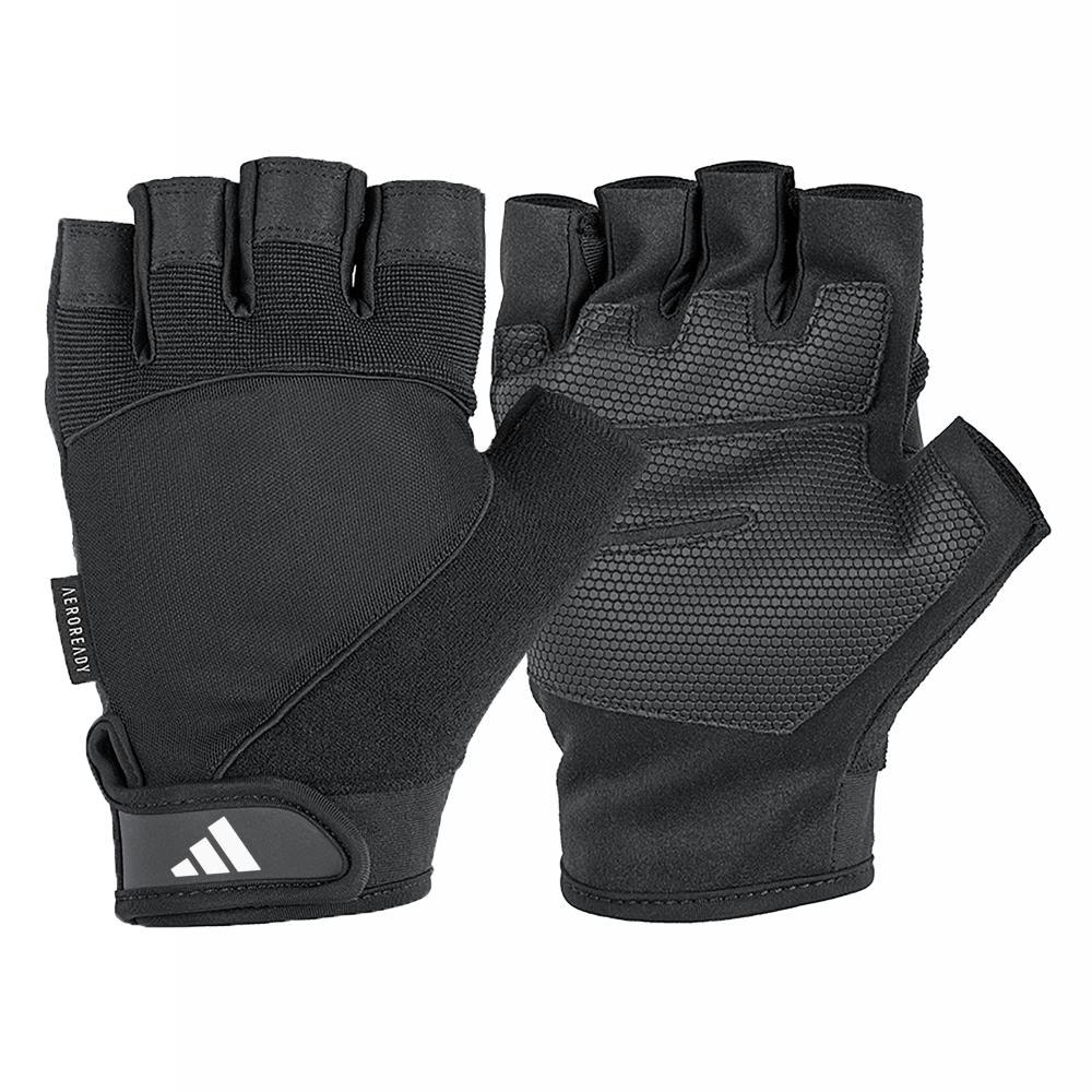 Adidas Black Half Finger Performance Gloves - Xl