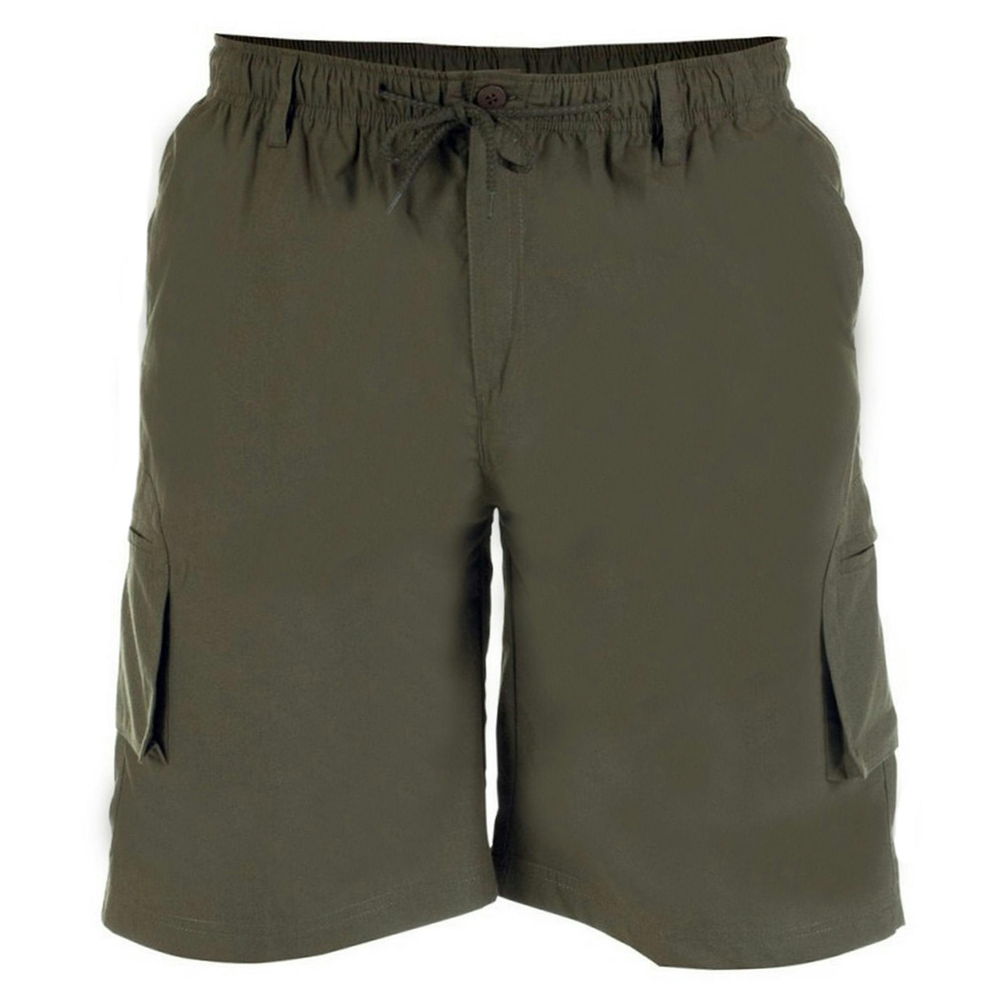 Duke Men's D555 Nick Kingsize Cargo Shorts - Khaki - 4XL - Khaki - 65% Polyester/35% Cotton