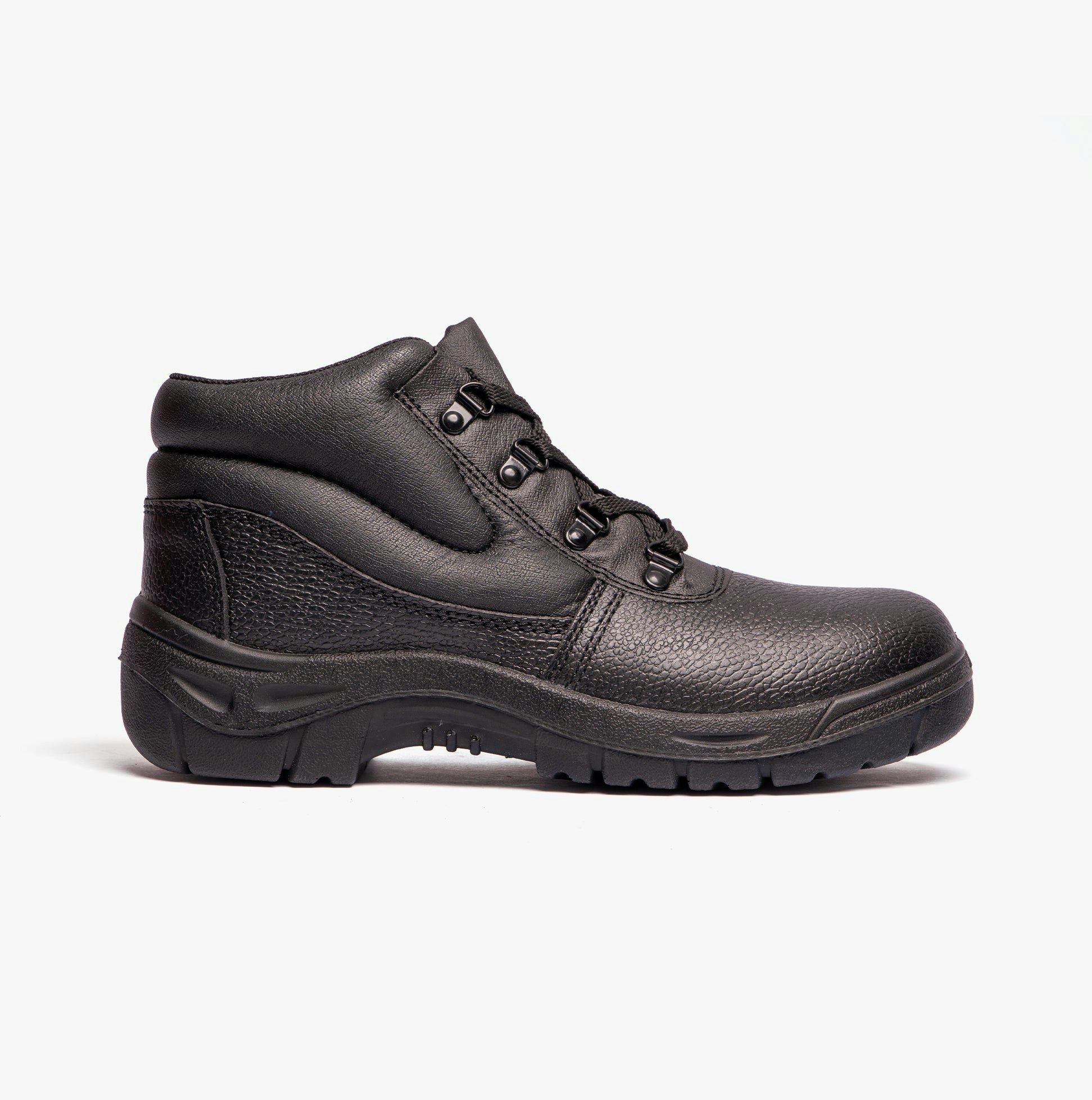Grafters Unisex Black M5501a Leather Safety Boots - Uk 6