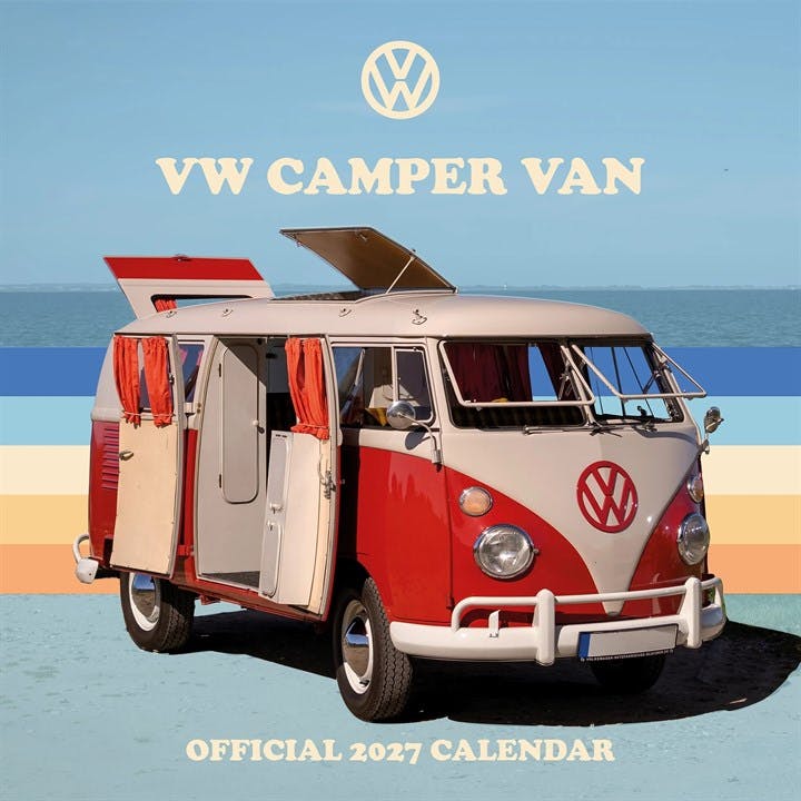 VW Campervans 2027 Square Wall Calendar Official Licensed Volkswagen Calendar, Monthly Grid Layout, Iconic Classic & Modern Camper Van Photography, Large Square Format, Gift for VW Campervan Fans - Image 4