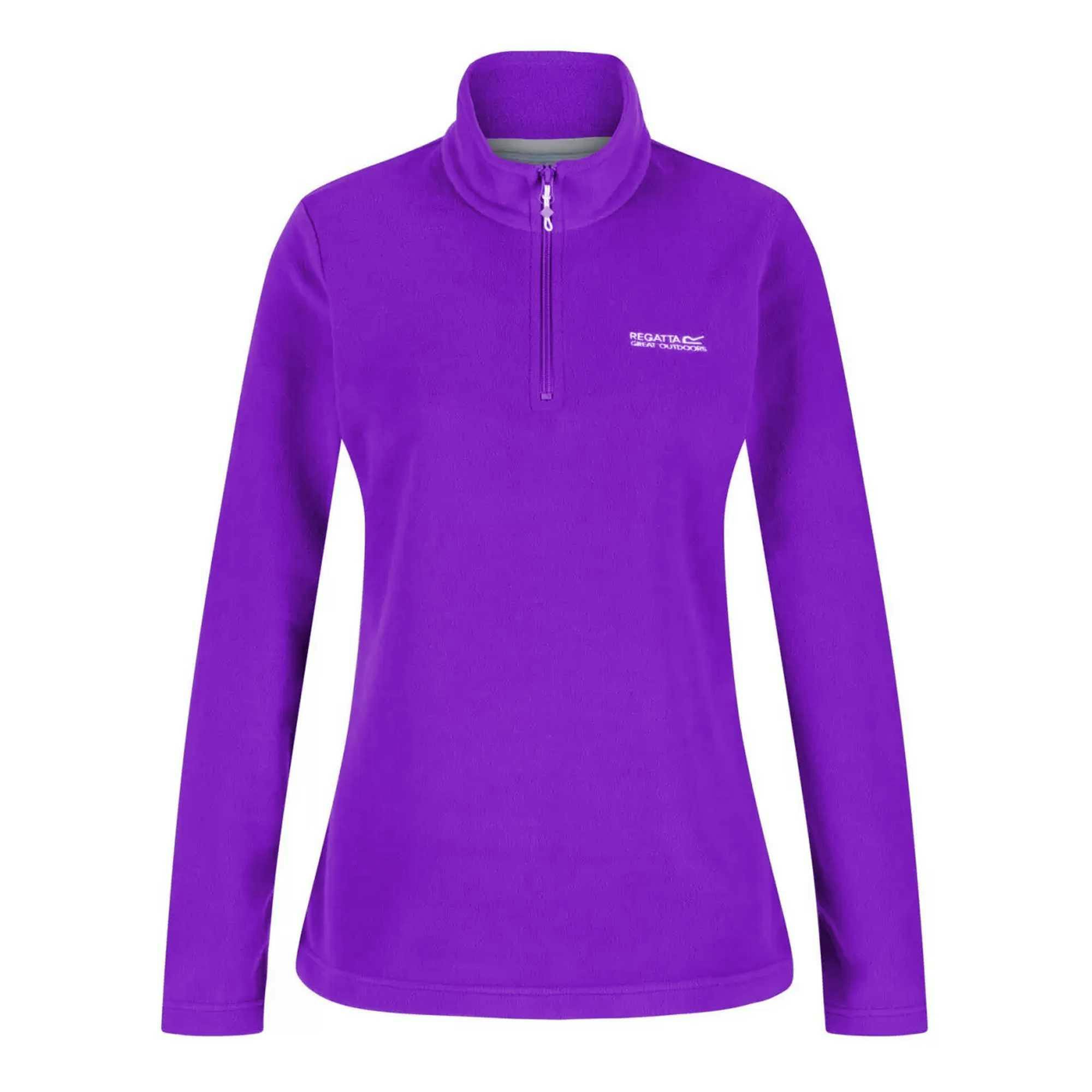 Regatta Great Outdoors Womens/Ladies Sweetheart 1/4 Zip Fleece Top (Violet) - Purple - Size 8 UK - Image 3
