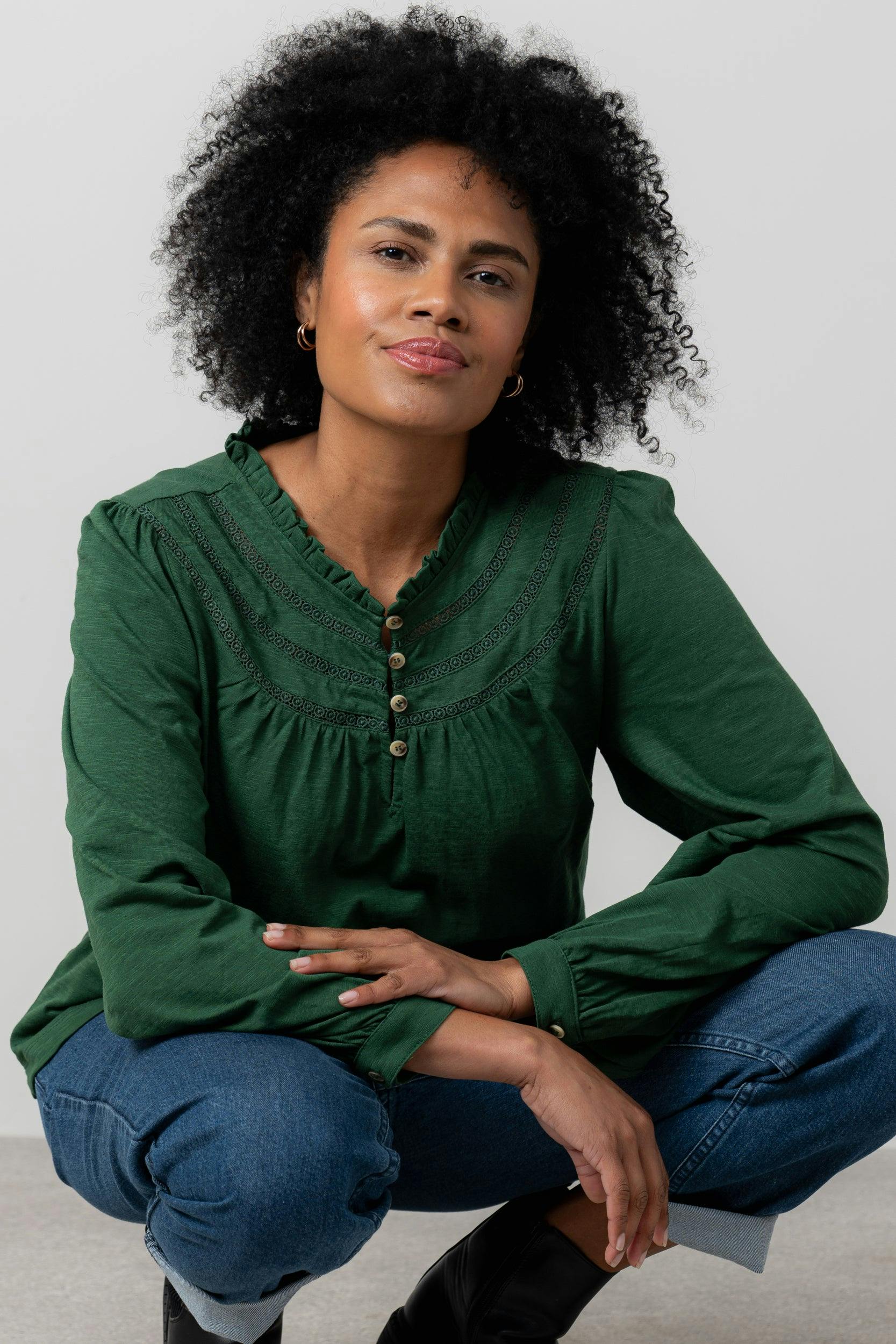 Lily & Me Green Luna Organic Cotton Pine - 08 - Pine