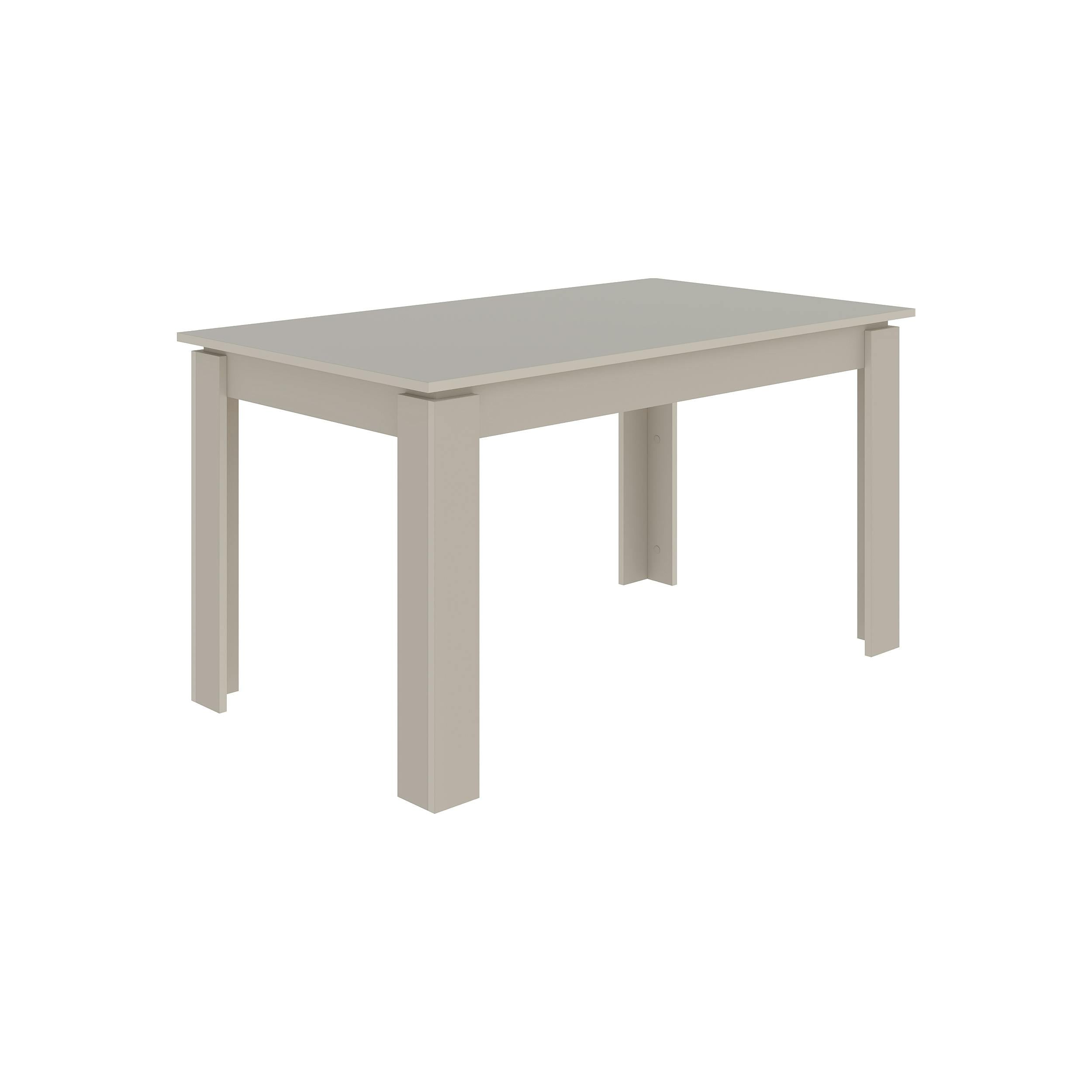 Rackhams Tolmen Dining Table Rectangular Extendable Table Up To 6 Seater Modern Kitchen Table 140Wcm Living Room Sandstone - Sandstone
