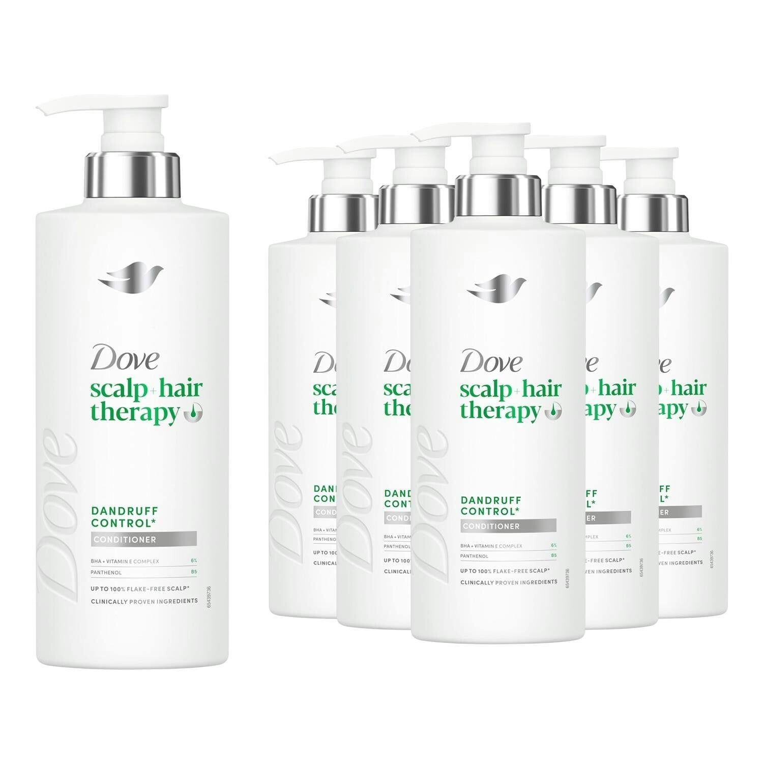 Dove Multicolor Scalp + Hair Therapy Dandruff Control Salicylic Conditioner 400Ml, 6Pk | Size: 400Ml - Image 3
