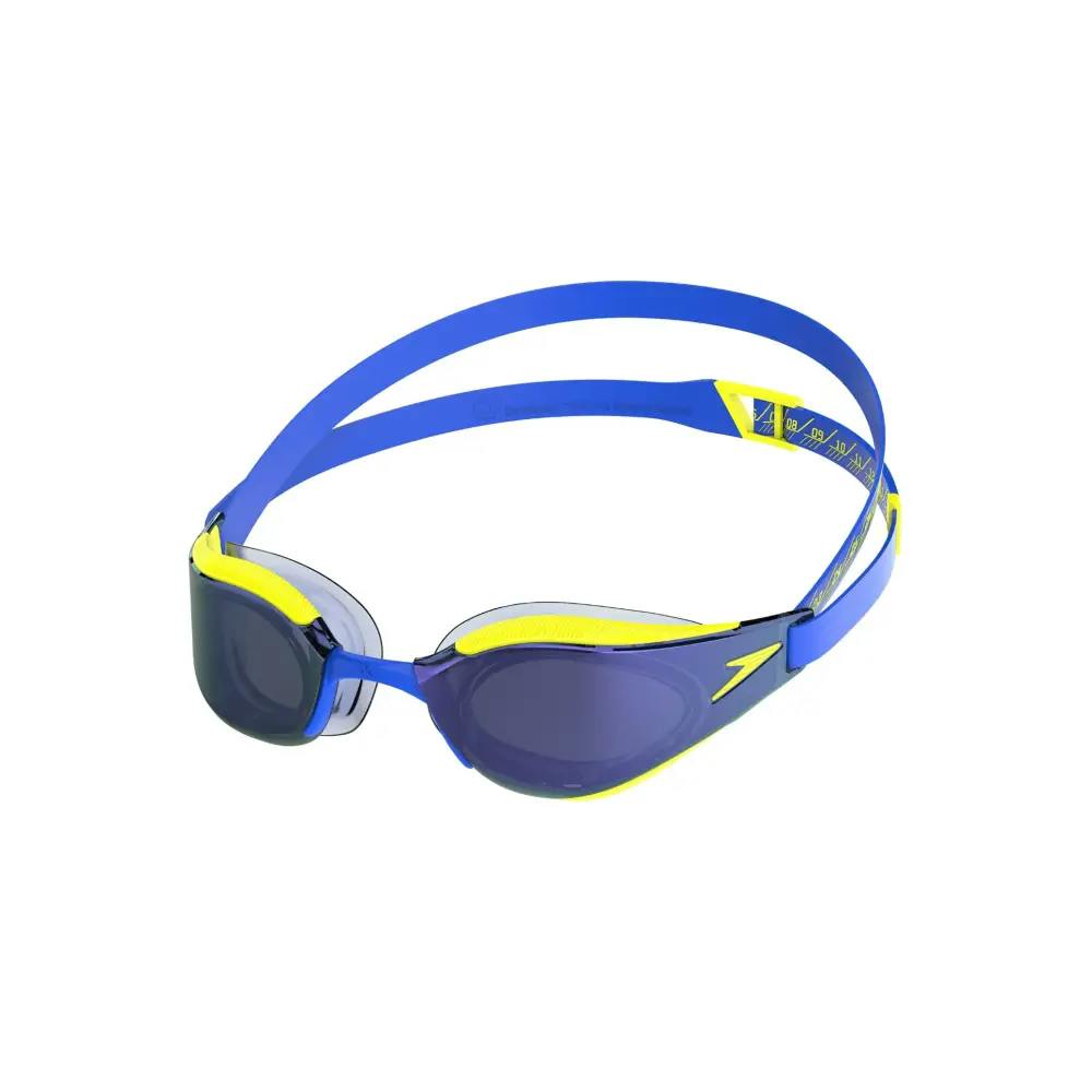 Speedo Blue/Yellow Fastskin Hyper Elite Mirror Swim Goggle