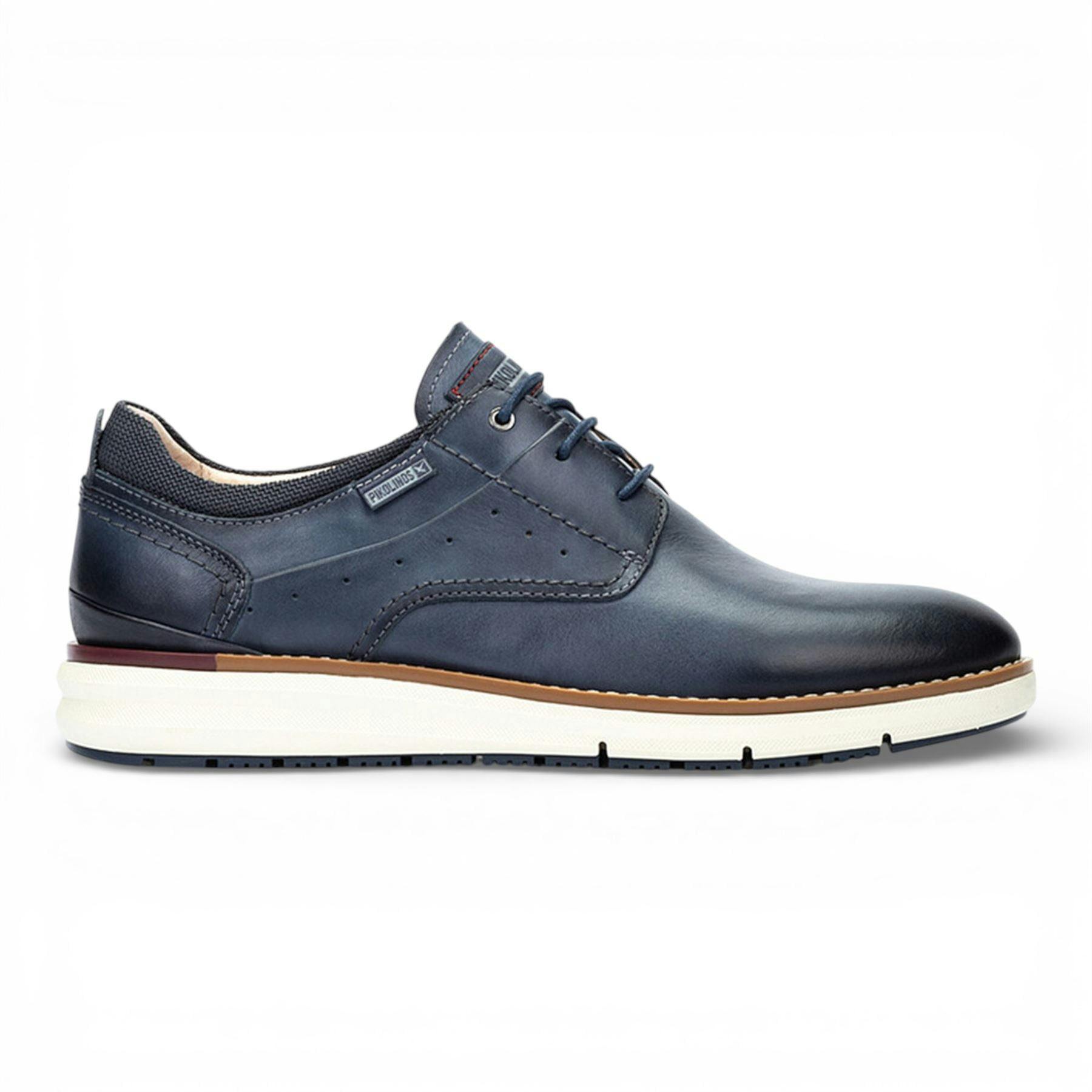 Pikolinos Men's Blue Leather Lace-Up Sneaker Trainers Shoes - Manacor - Uk 8 | Eu 42 | Us 8.5