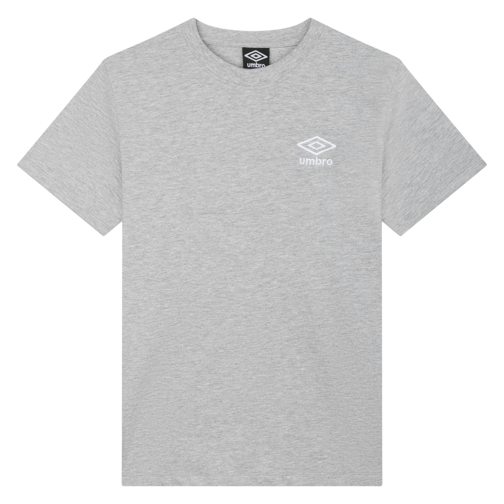 Umbro Women's Grey/White Core Classic T-Shirt - Marl/ - Marl/ - Xs - 90% Cotton/10% Elastane